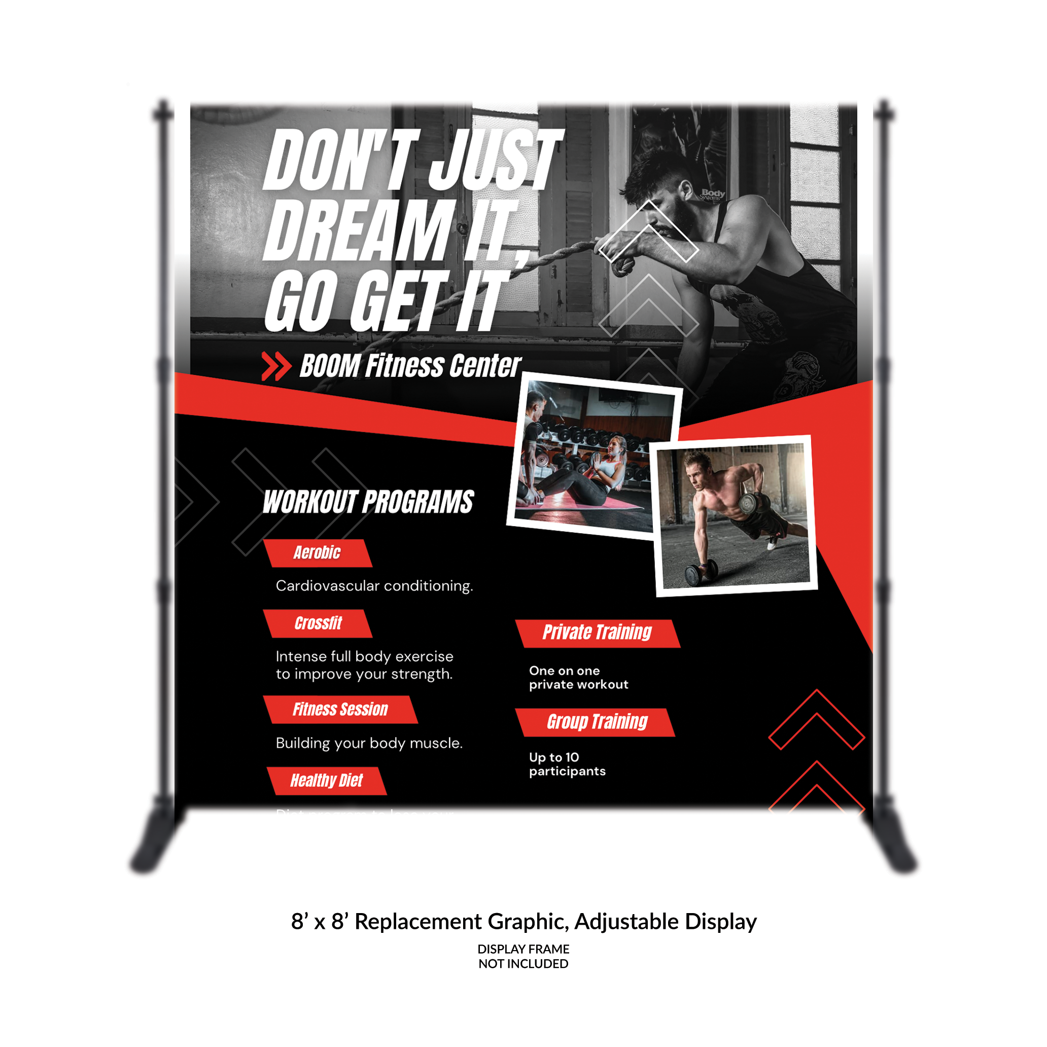 8’ x 8' Replacement Graphic (Adjustable Display)