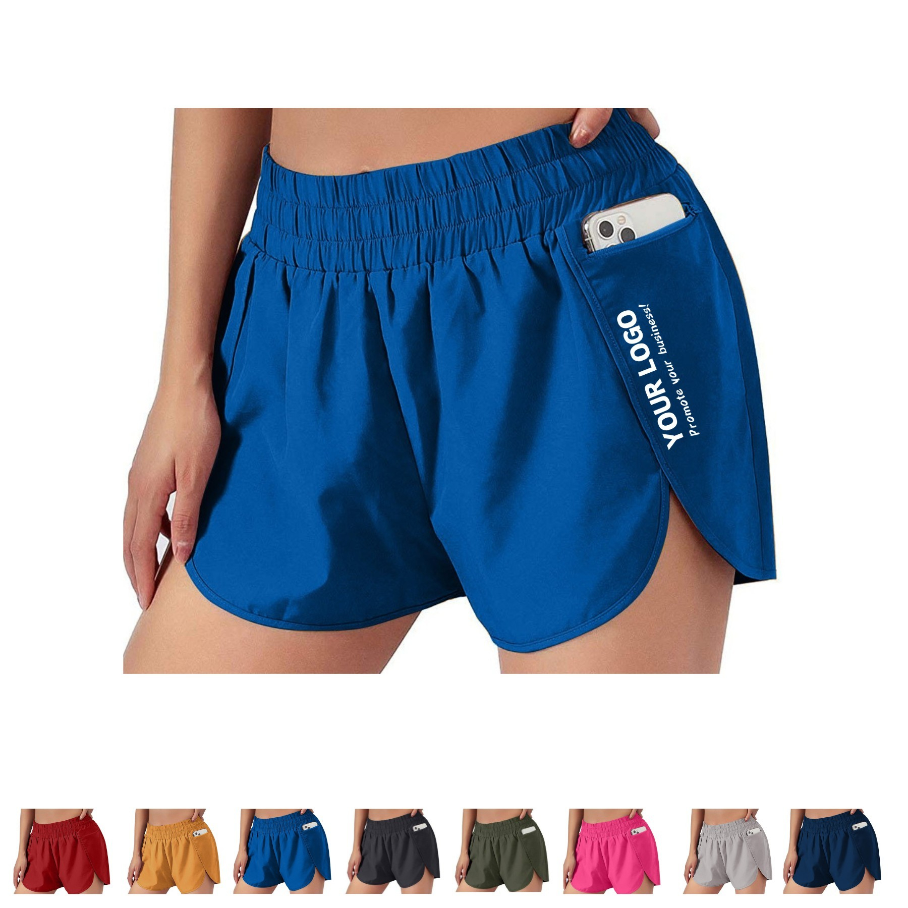 Women High Waist Running Shorts
 2