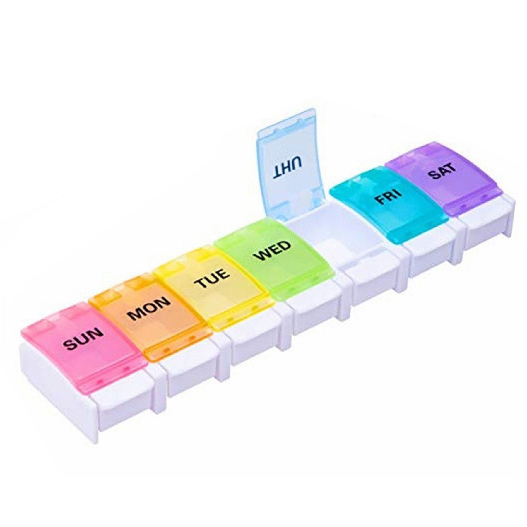 Weekly Pill Organizer Bpa Free Travel 7 Days Pill Box Case 4