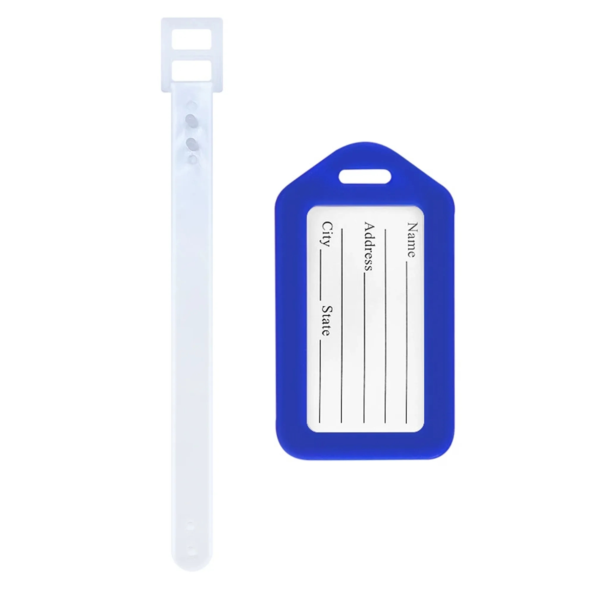 Water-Resistant Luggage Tags with Strap 4