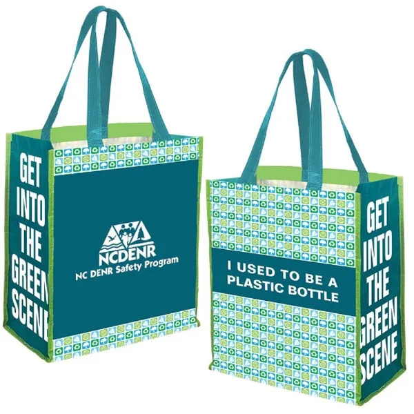 Custom Laminated RPET Gift Bags (9.5"W x 11"H x 7"D) 4