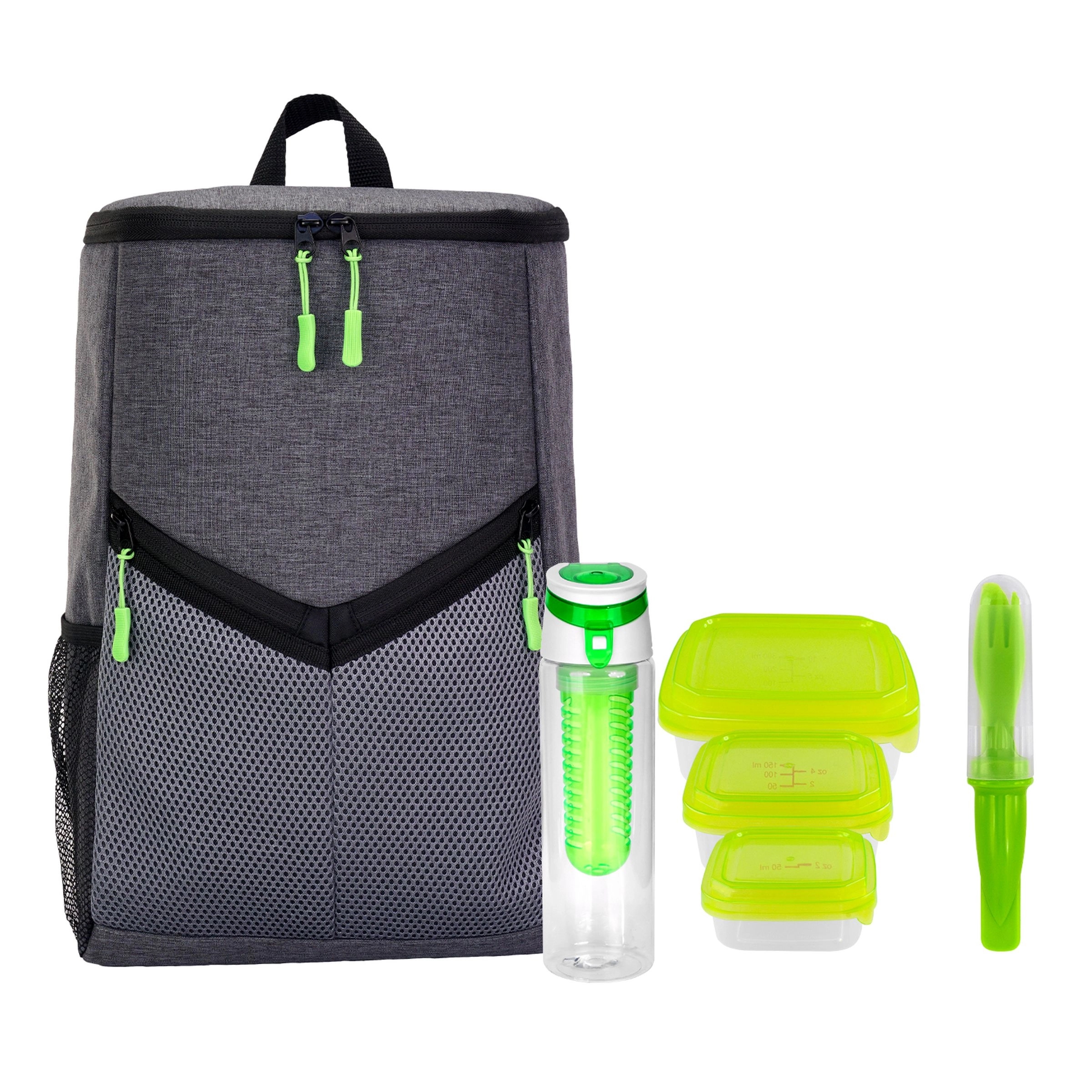 Victory Lunch & Drink Cooler Backpack Set 9