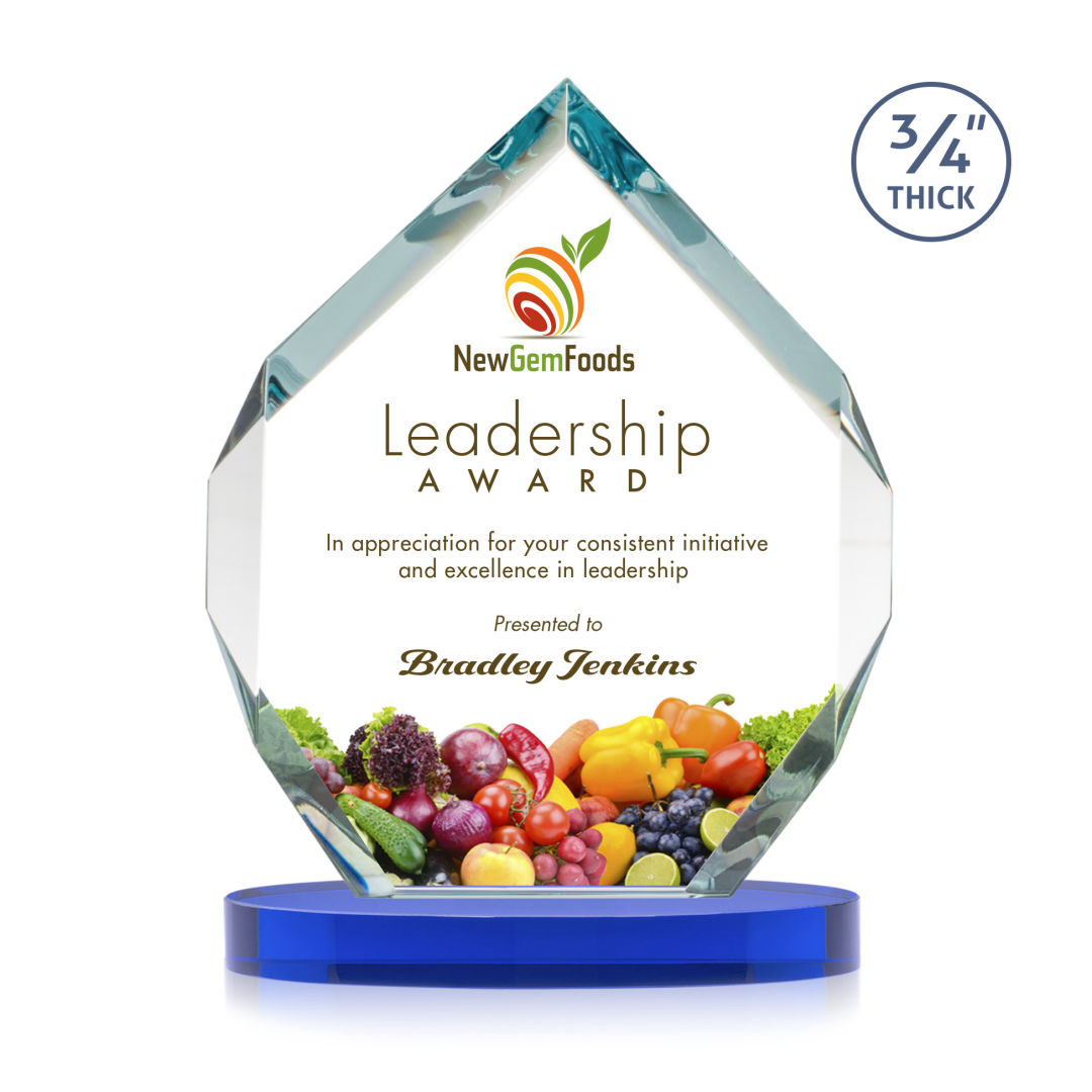Royal Diamond VividPrint™ Award on Alberton Base - Blue 7