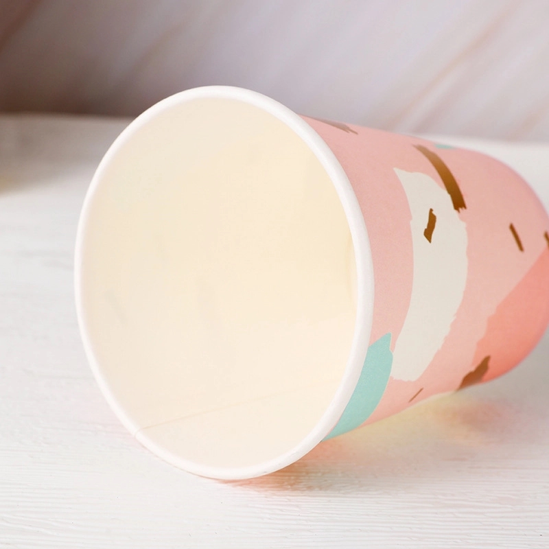 9 oz Disposable Party Picnic Beverage Ice Cream Paper Cup 7