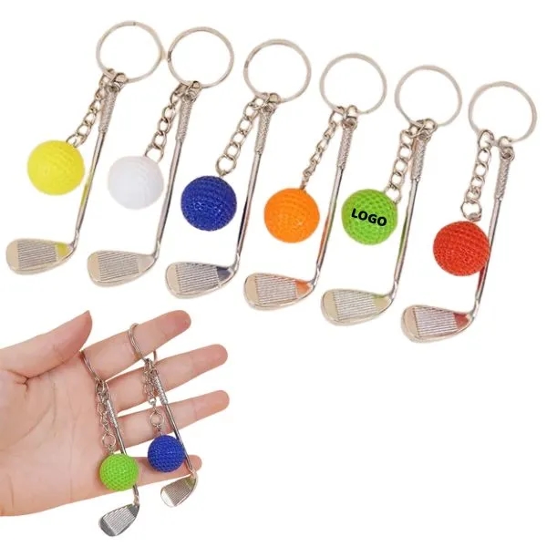 Golf Ball Pole Keychain - Mini Pendant for Golf-Enthusiasts 4