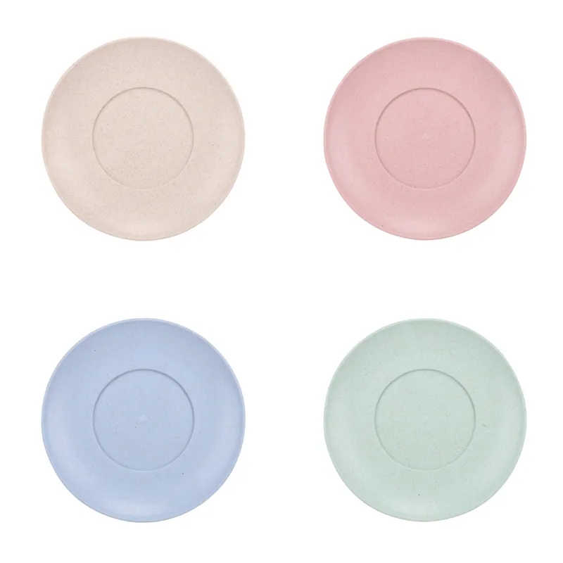 4PCS Wheat Straw Plate Set 6