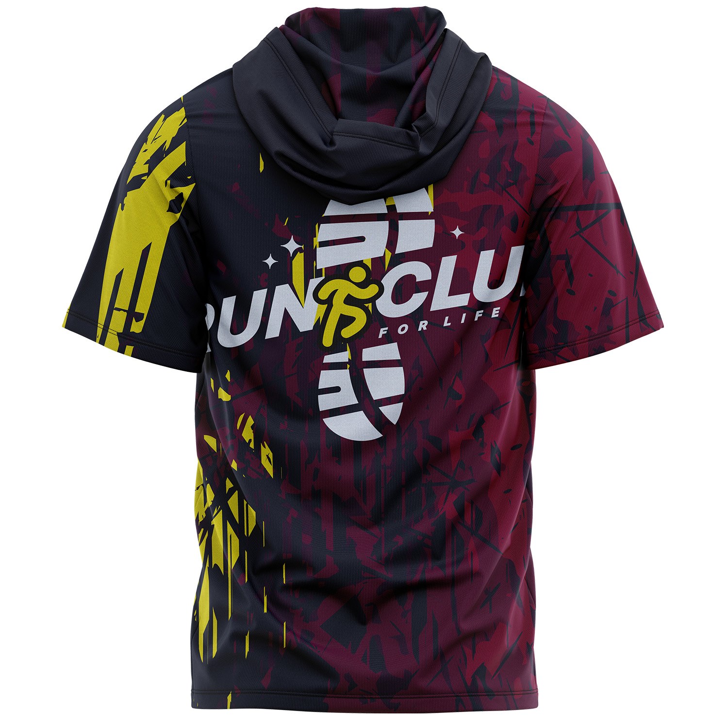 Unisex 180 GSM Cotton Feel Sublimation hooded T-shirt 2