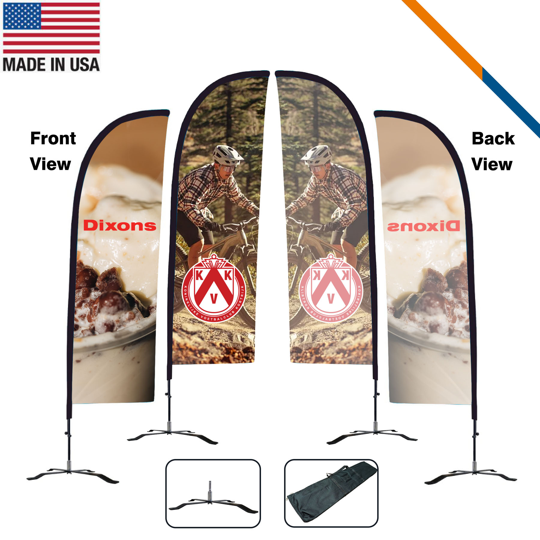 9' Remil Single-Sided Straight Flag 2