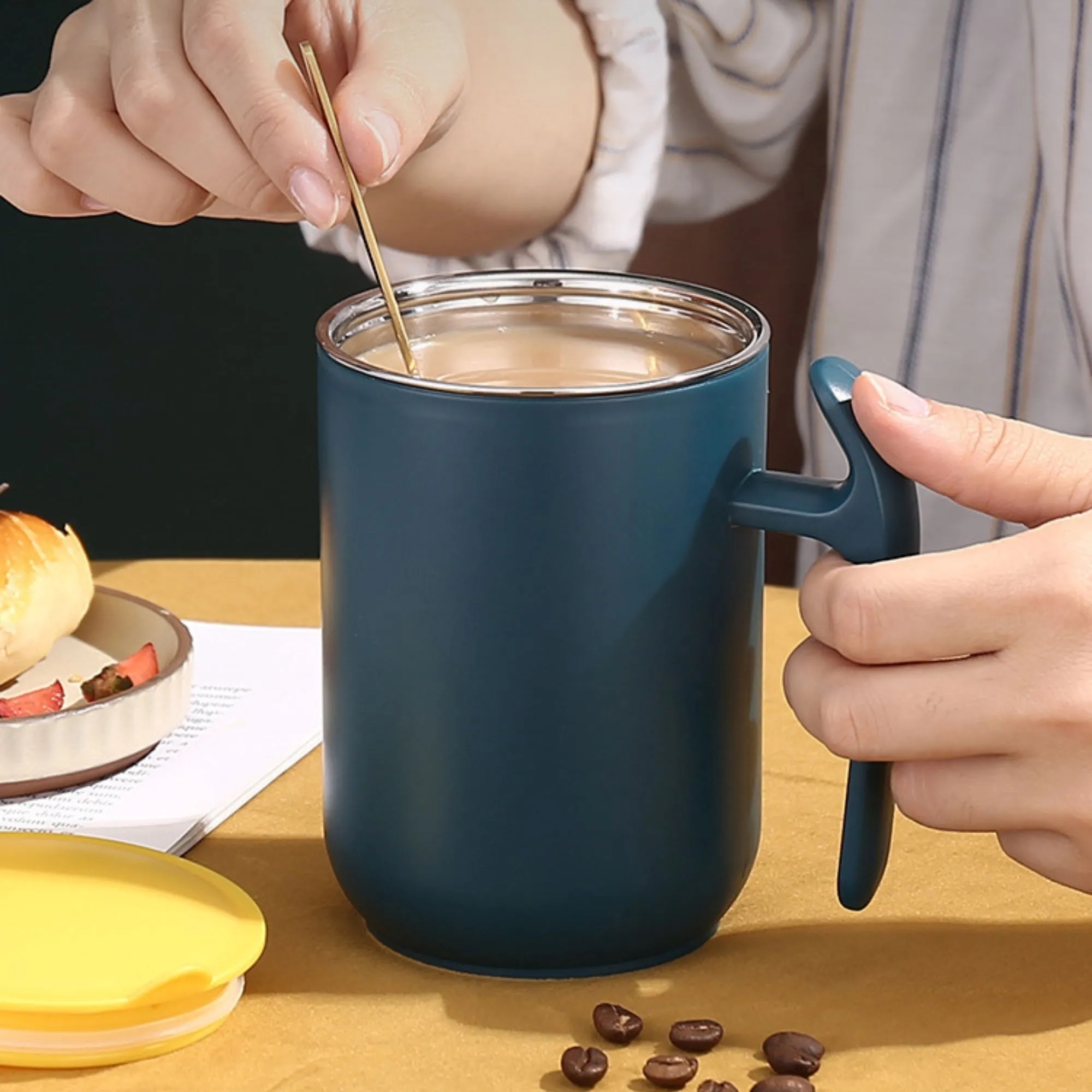 Stainless Steel Liner Insulated Coffee Cup 4