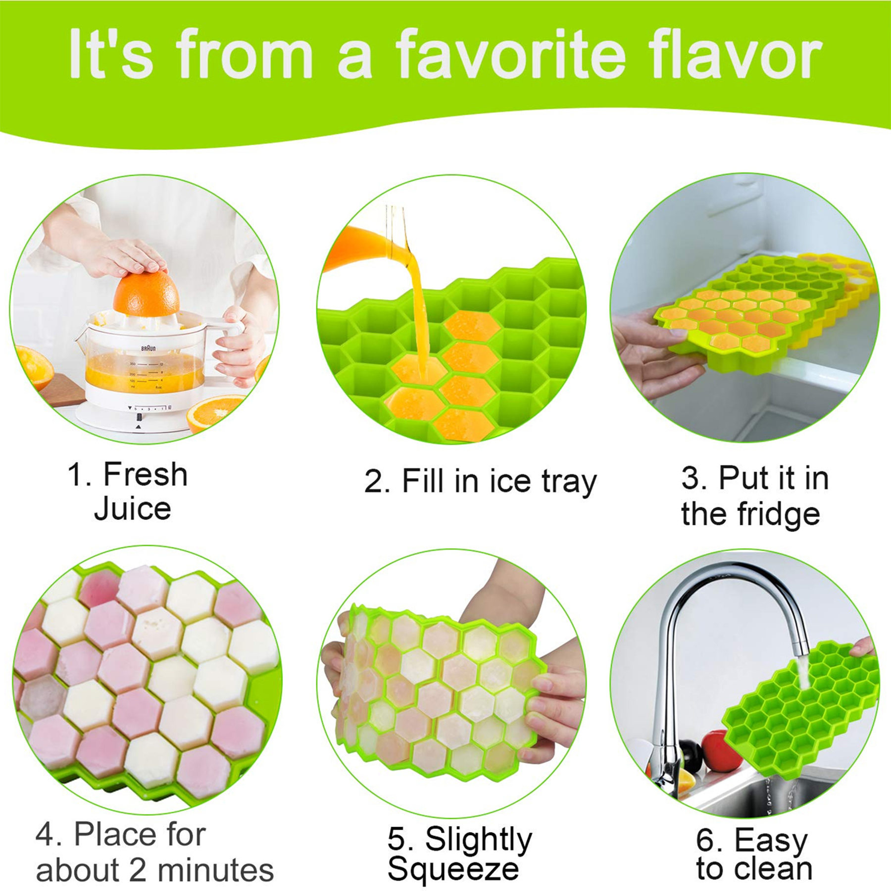 Silicone 37pcs Ice Cube Tray With Cover 3
