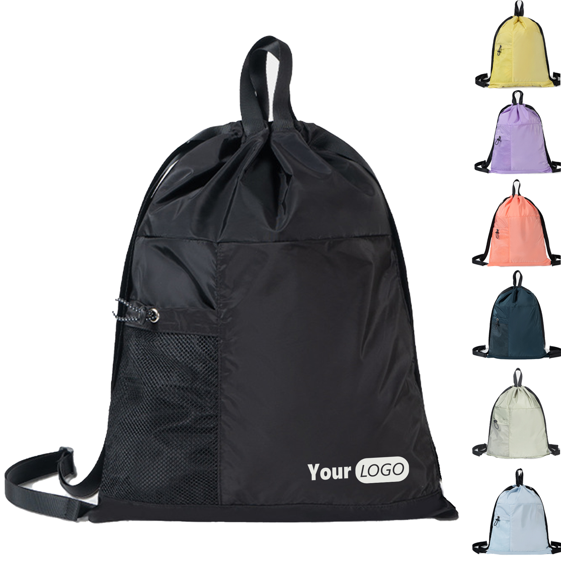 Polyester Lightweight Sports Belt Pocket Basketball Bag 7