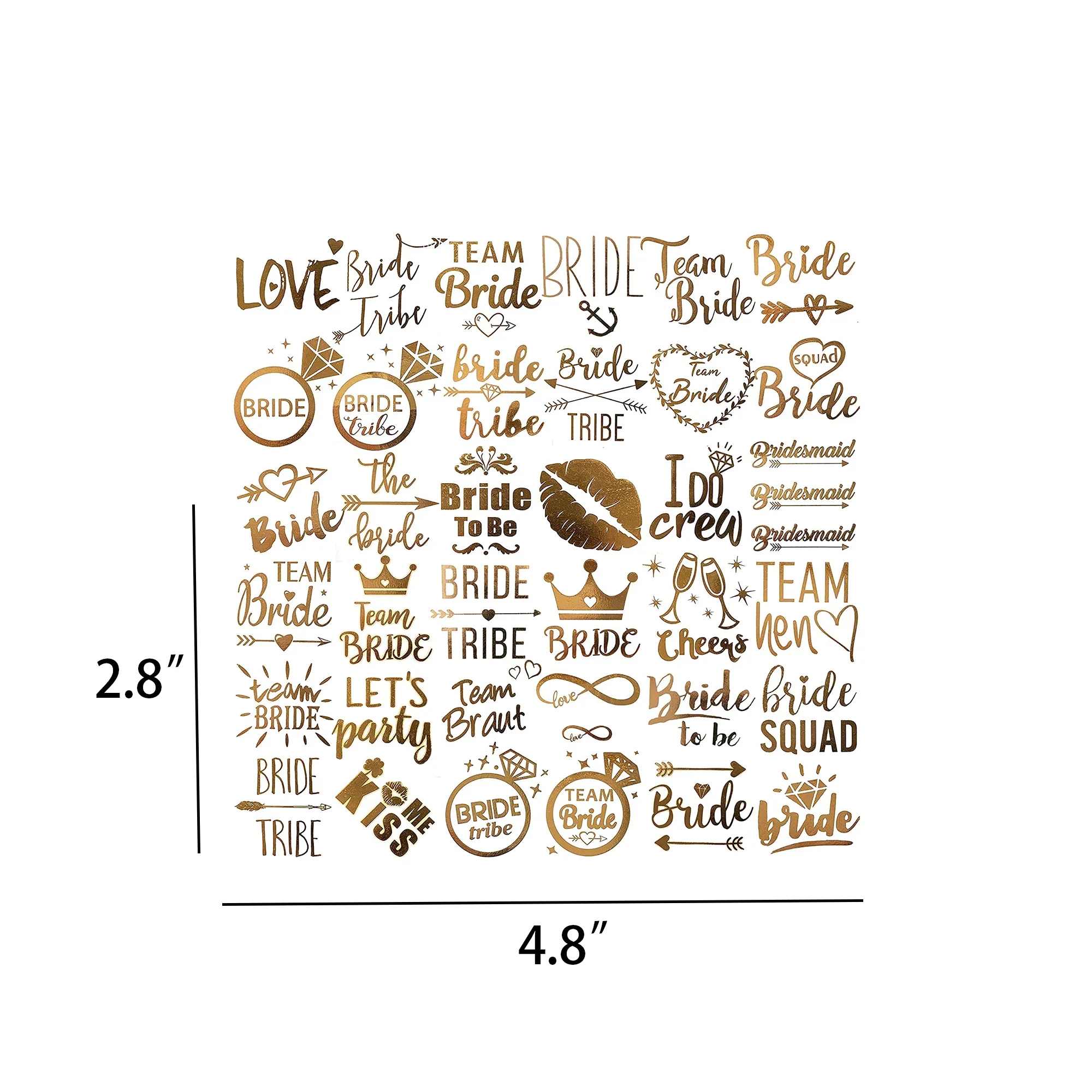MOQ100 Custom Tattoo Face Stickers 2