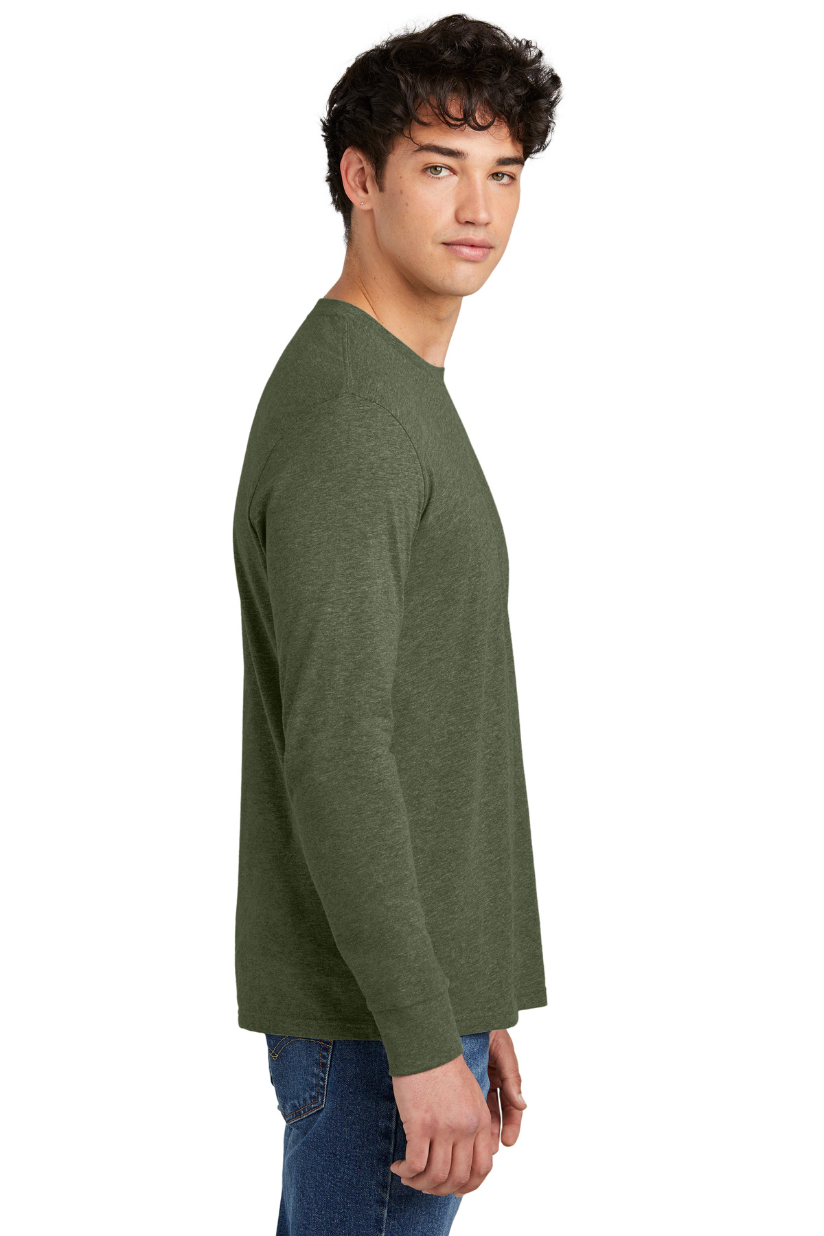 District Perfect Blend CVC Long Sleeve Tee DT109 52