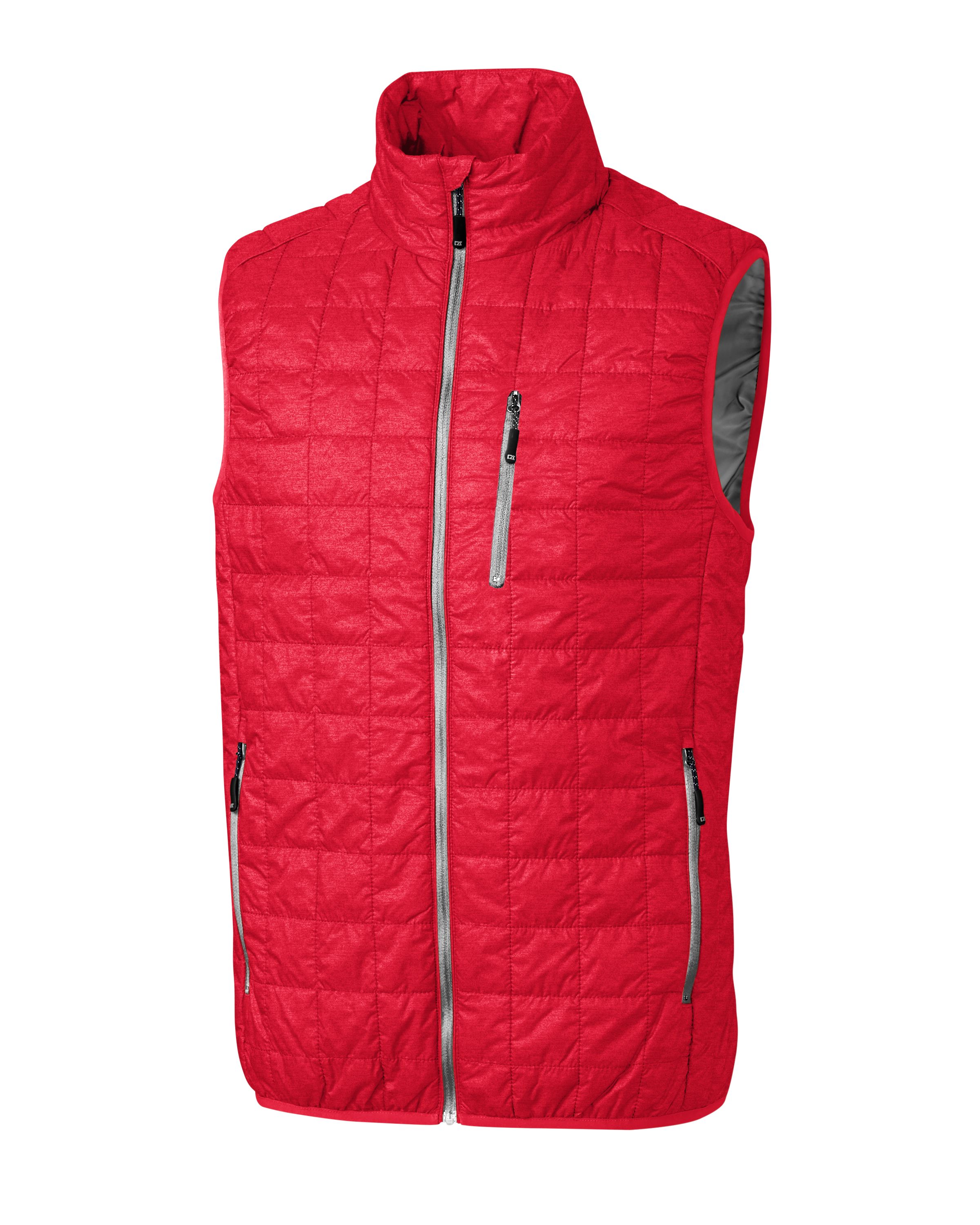 Cutter & Buck Rainier Recycled Insulated Puffer Mens Big & Tall Full Zip Vest Big & Tall 83