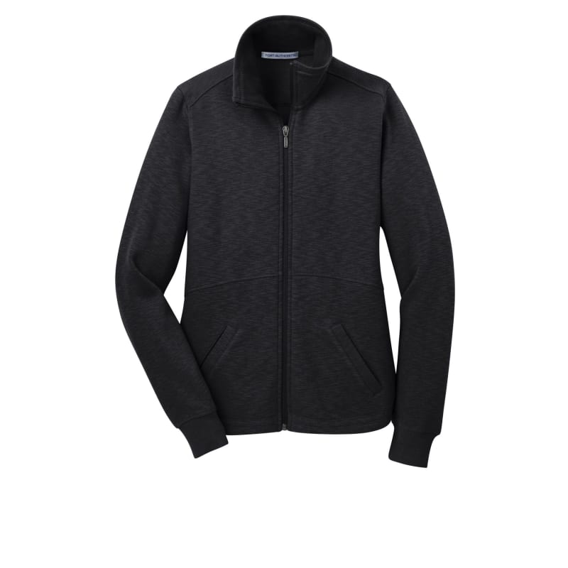 Port Authority Women's Slub Fleece Full-Zip Jacket. 2