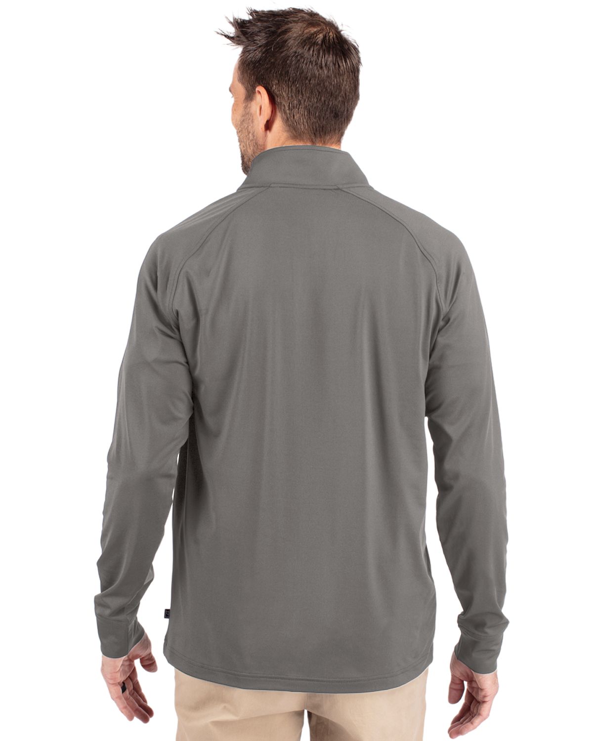Cutter & Buck Adapt Recycled Soft Knit Stretch  Mens Quarter Zip Pullover 142