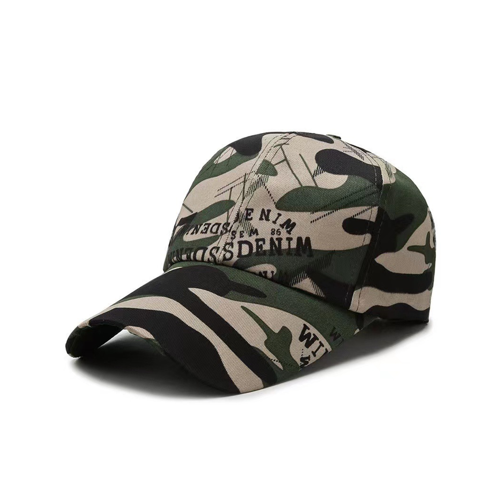 Camouflage Cotton Baseball Cap Adjustable Strap 7