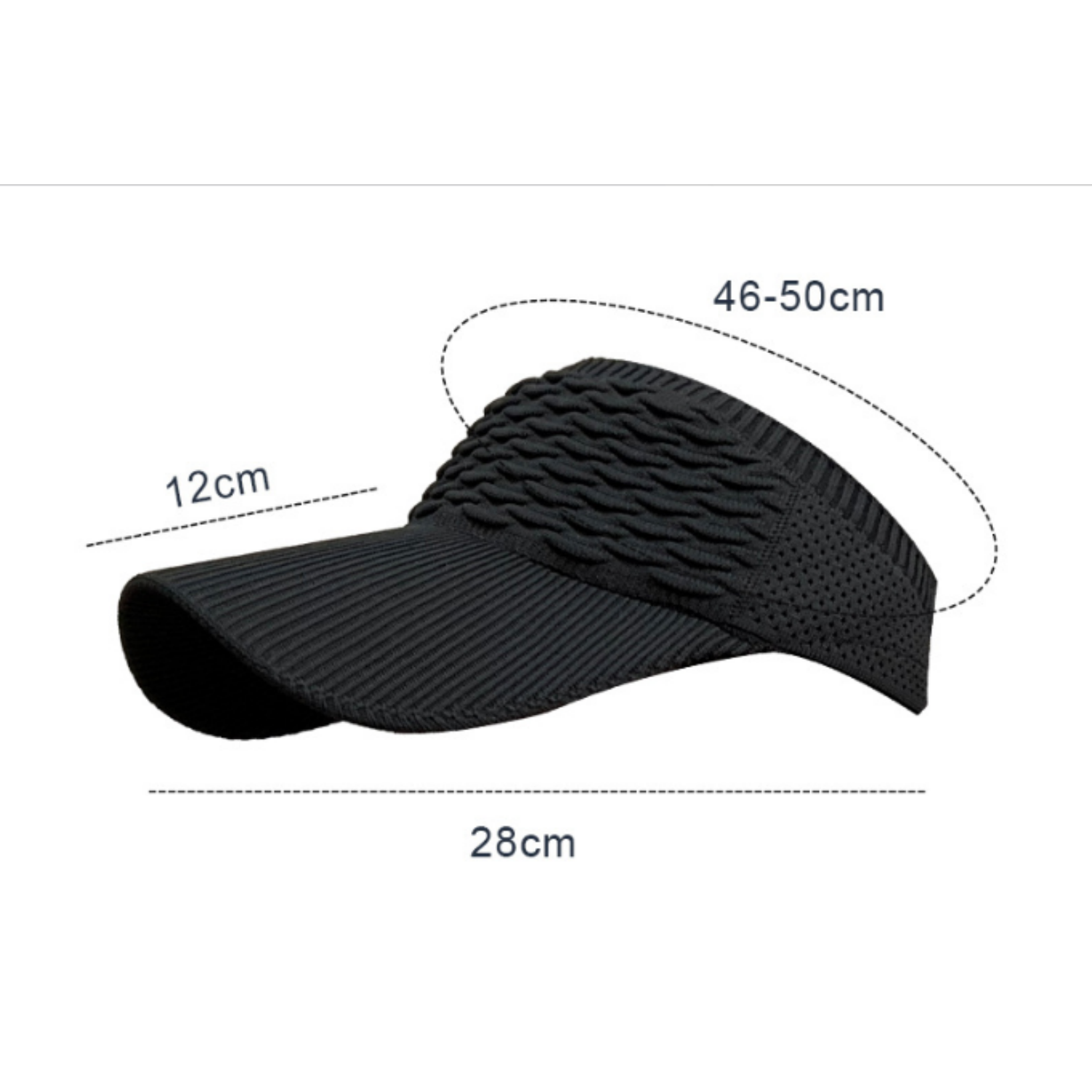 Semi-Hollow Women Sun Visor Hat – Lightweight & Adjustable 5