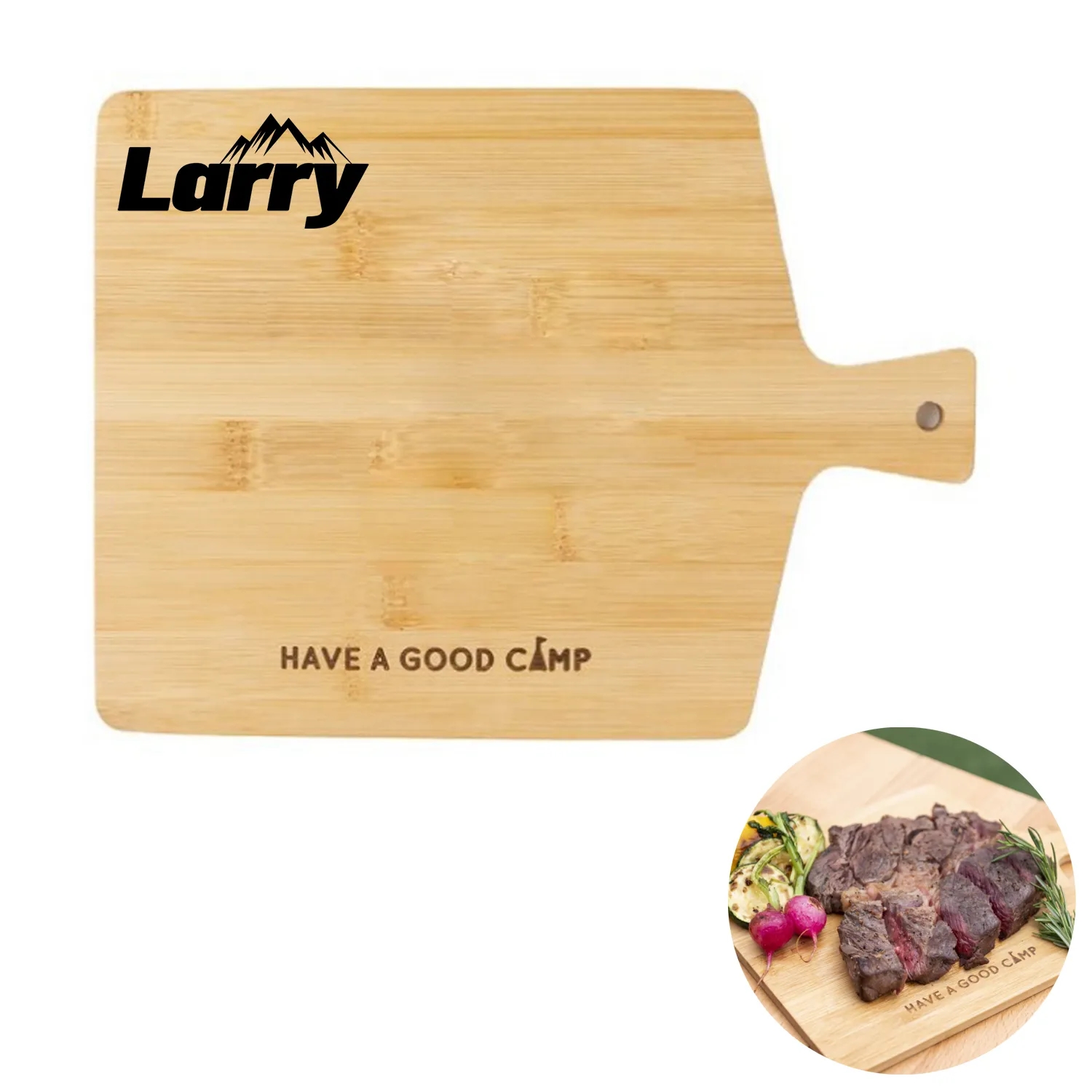 Wood Cutting Board With Handle 1