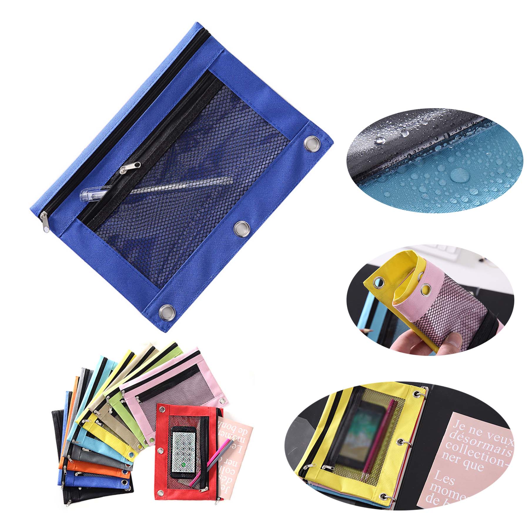 Oxford Double Zipper File Bag 2