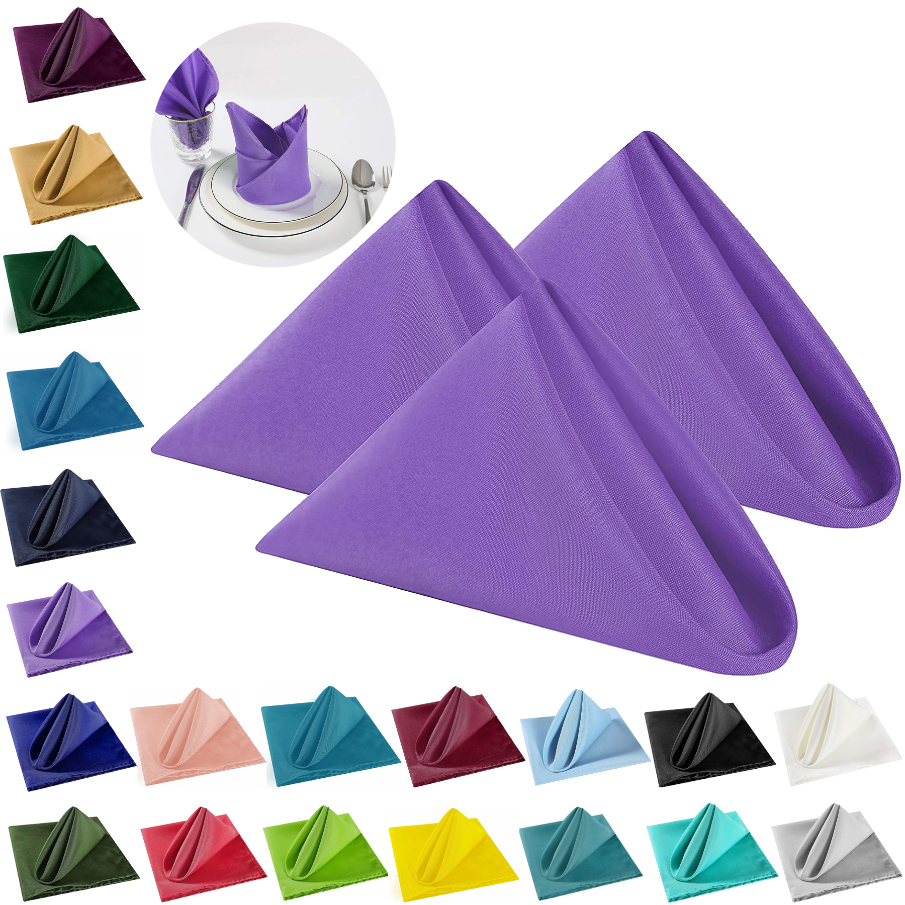 Washable Cotton Dinner Napkins 1