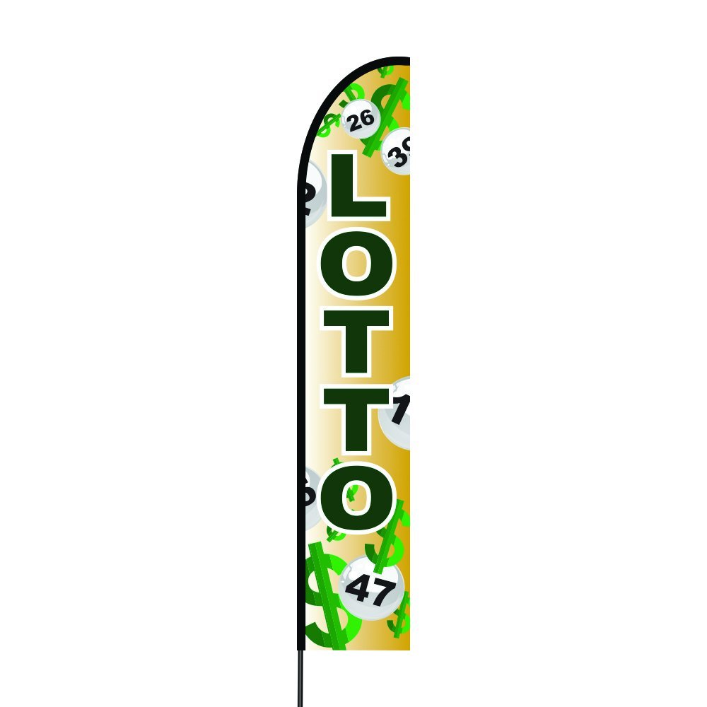 Lotto Flag Kit Hardware 15' Feet Feather Flag Sign Outdoor Banner 2
