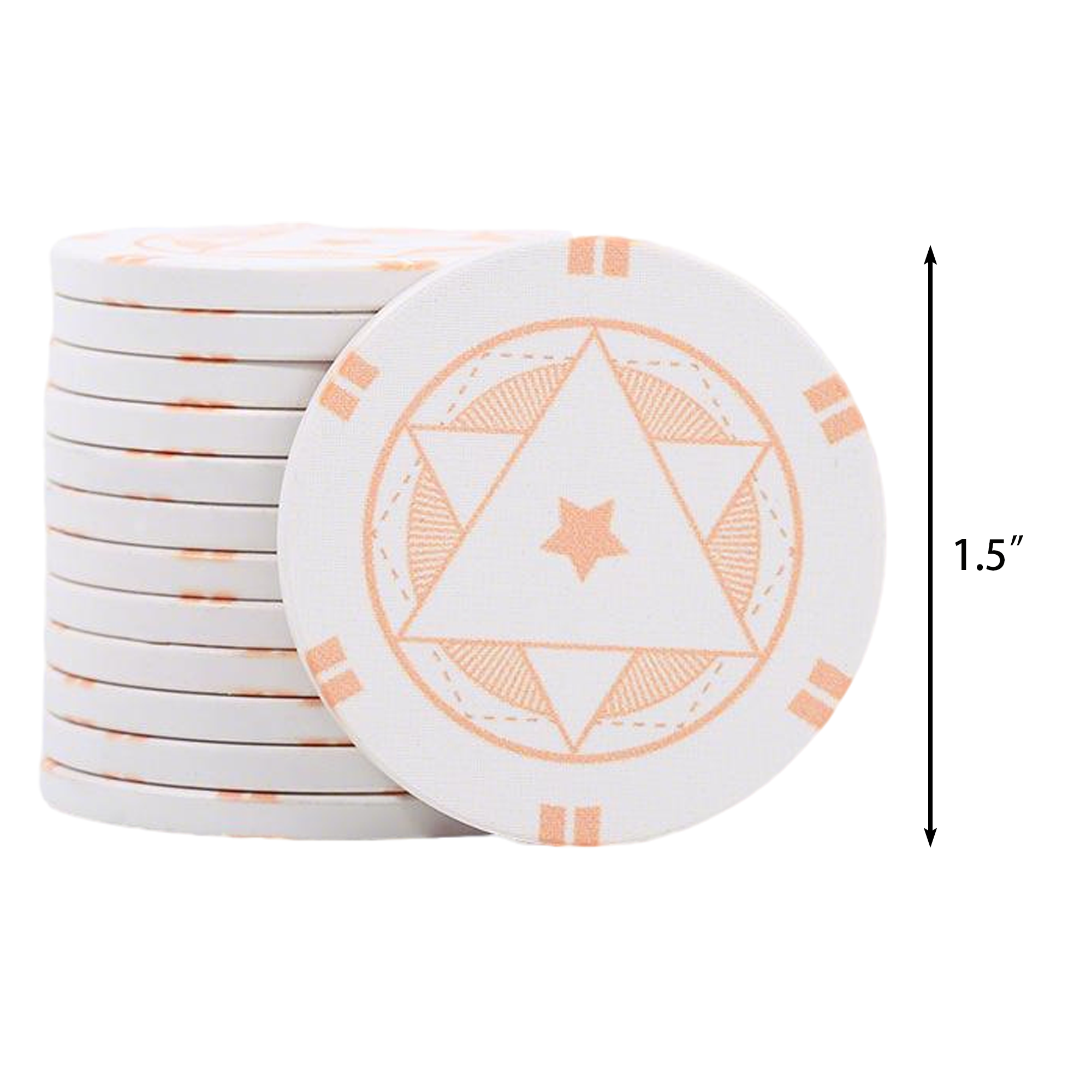 Full-Color Ceramic Poker Chip - 39mm 3
