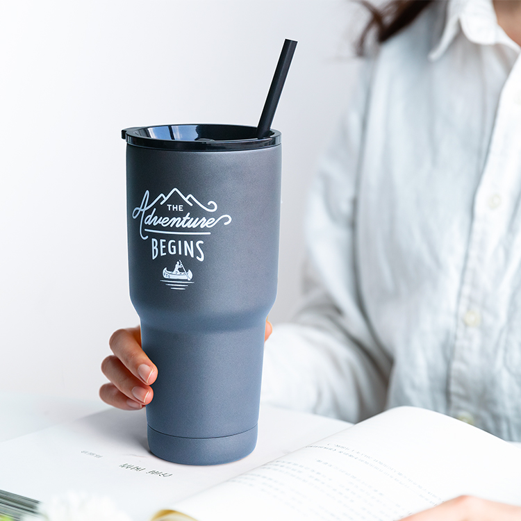30oz Steel Tumbler with Cover 10