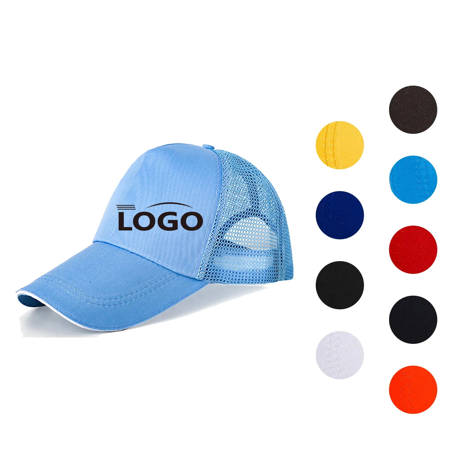 Customizable Mesh Trucker Cap Breathable Baseball Hat Unisex 6