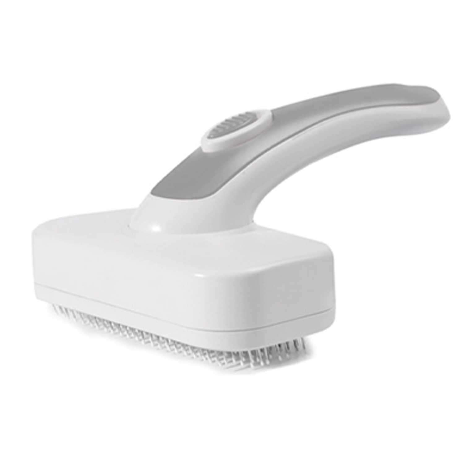 Portable Plastic Pet Deshedding Brush w/ Soft Bristles 7