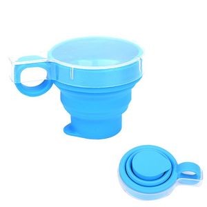170ml Silicone Collapsible Cup With Sturdy Flat Lid 8