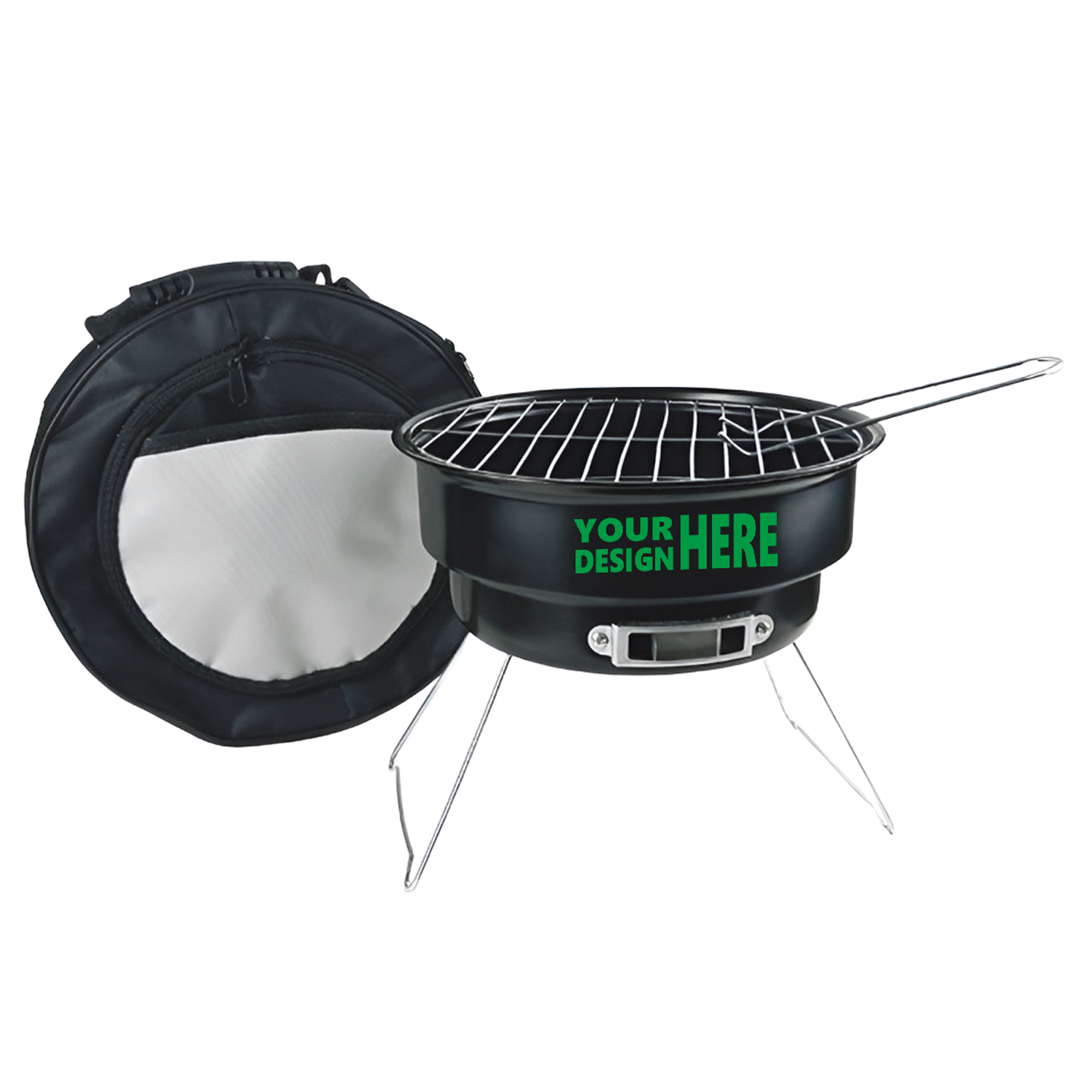 MOQ50 Custom Portable Mini BBQ Grill With Folding Design 2