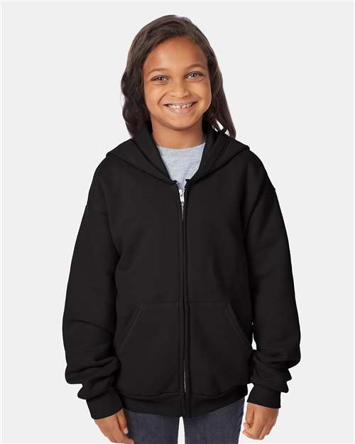Youth EcoSmart® Full-Zip Hooded Sweatshirt - P480 13