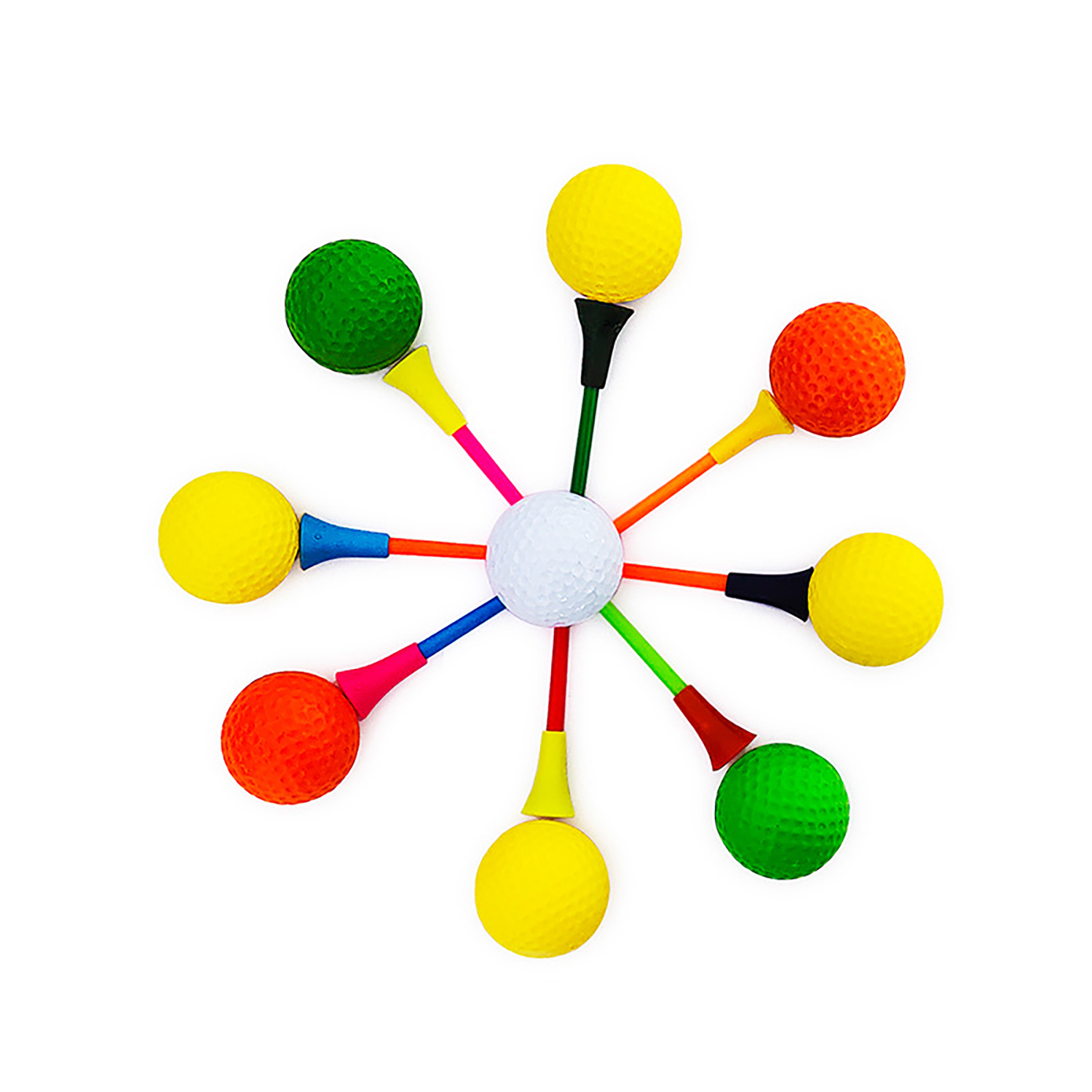 Rubber Top Plastic Golf Tees 4