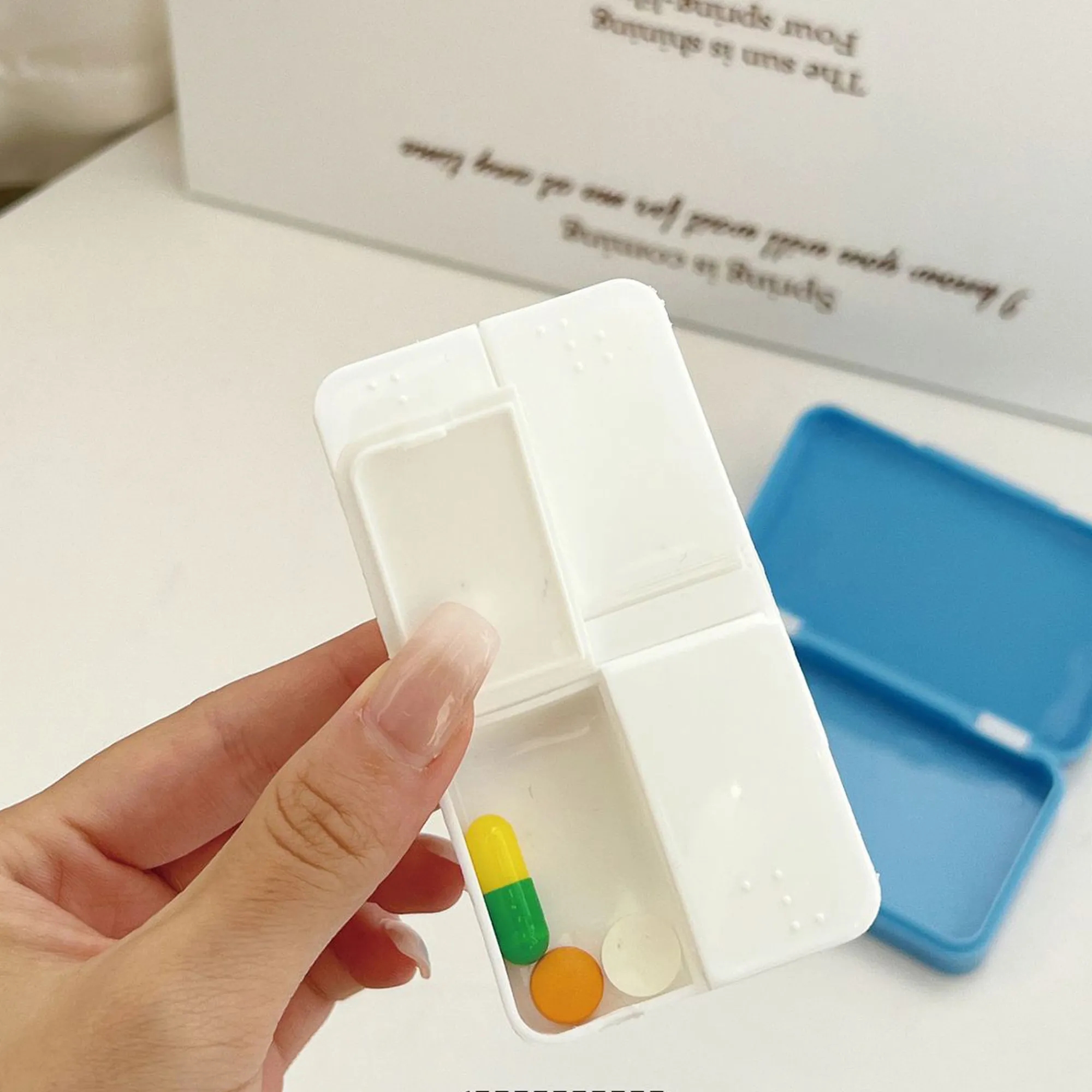 Accessible Braille Weekly Pill Case Box 3