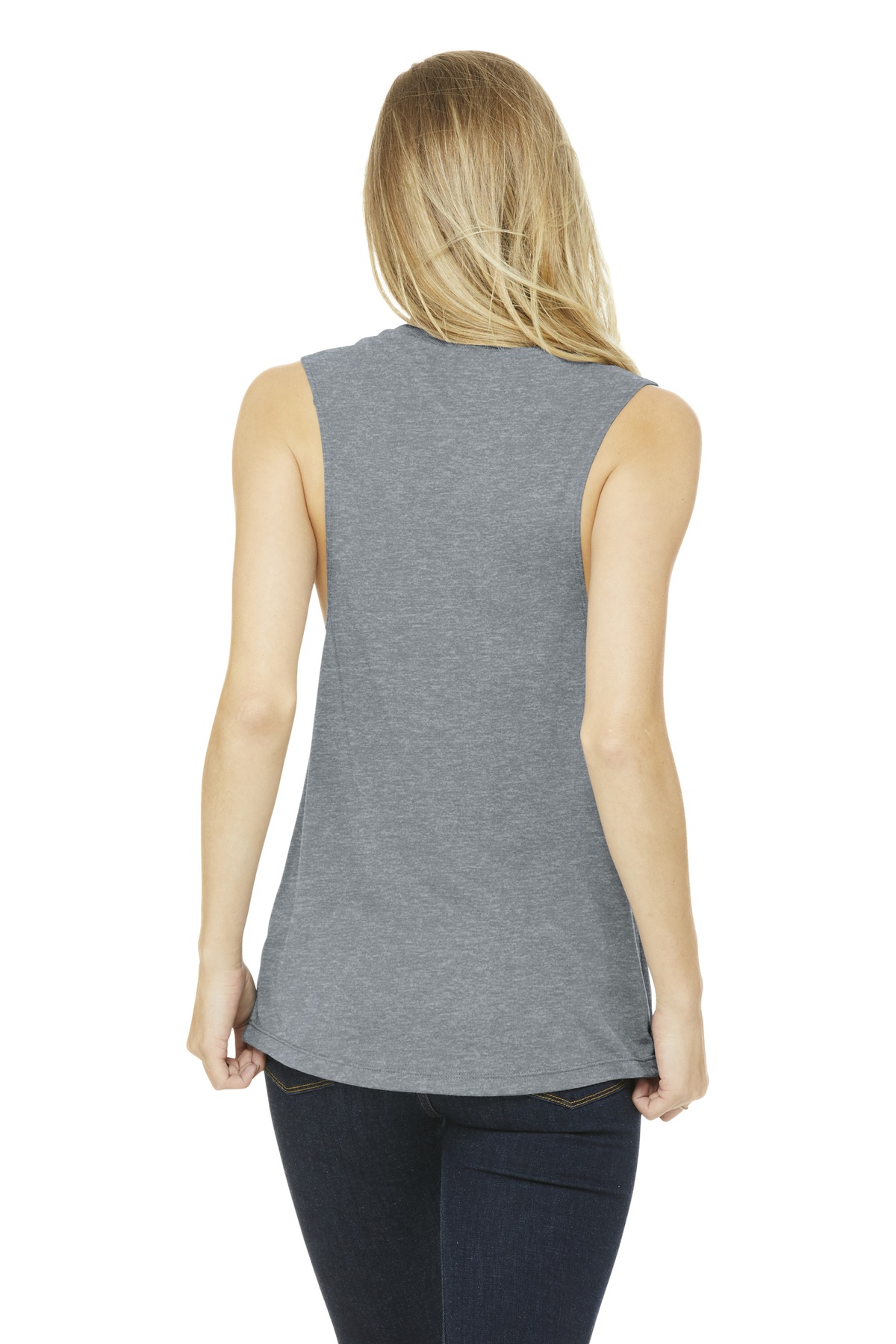 BELLA+CANVAS Women's Flowy Scoop Muscle Tank. BC8803 146