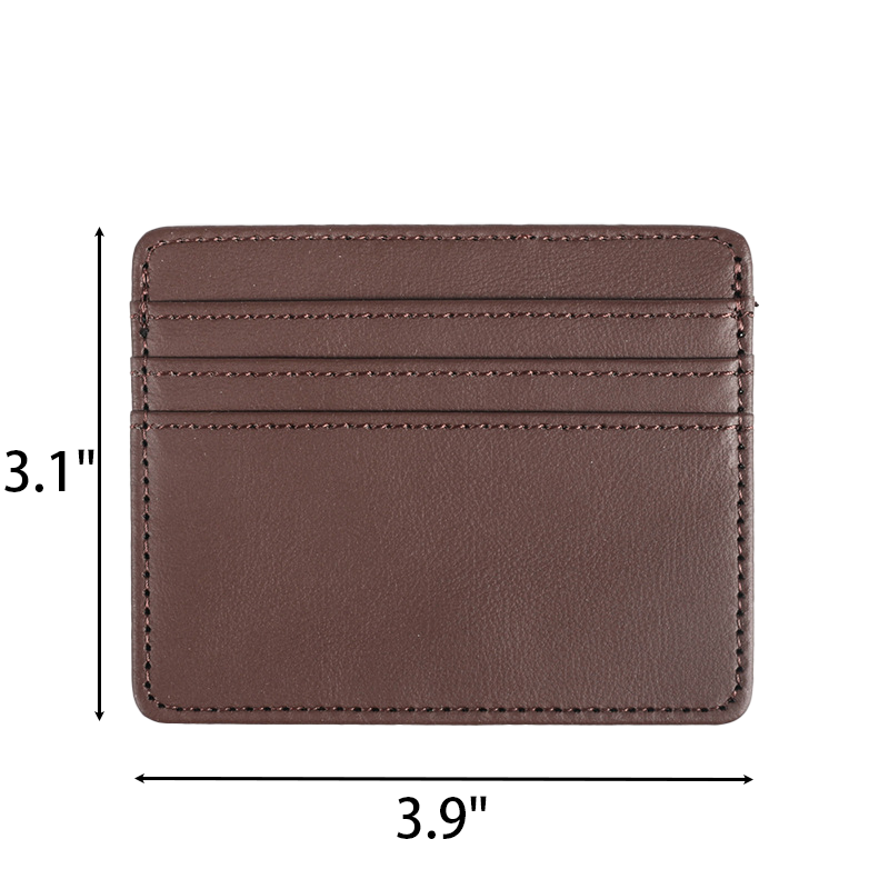 Compact Four-Slot Leather Card Wallet 1