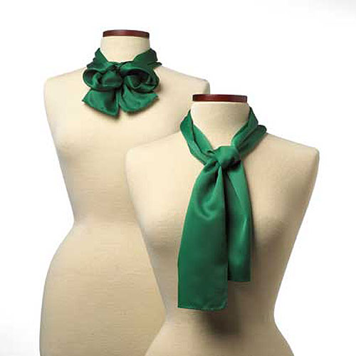 Kelly Green Silk Scarf - 8"x45" 2