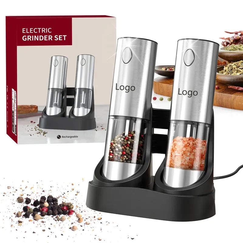 Stainless Steel Automatic Salt/Pepper Grinder 5