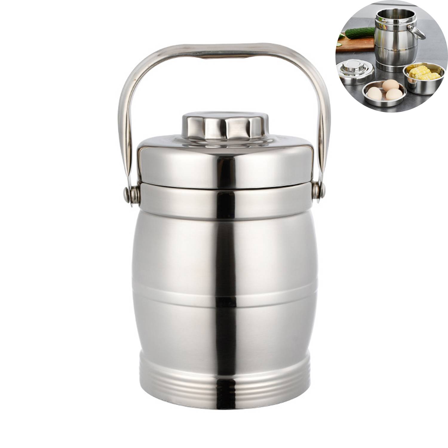 Triple-Layer Stainless Steel Insulated Thermal Lunch Box 9