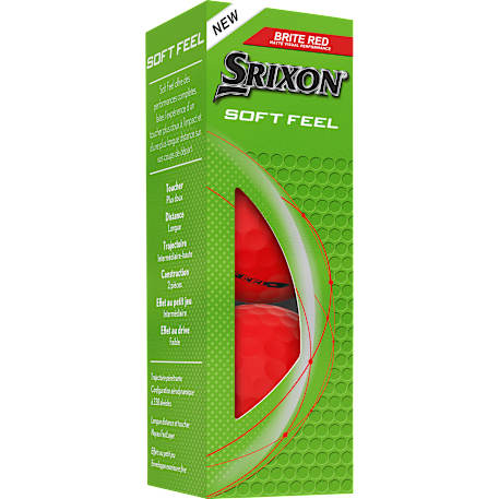 Srixon Soft Feel BRITE Golf Balls - 3 Pack 34