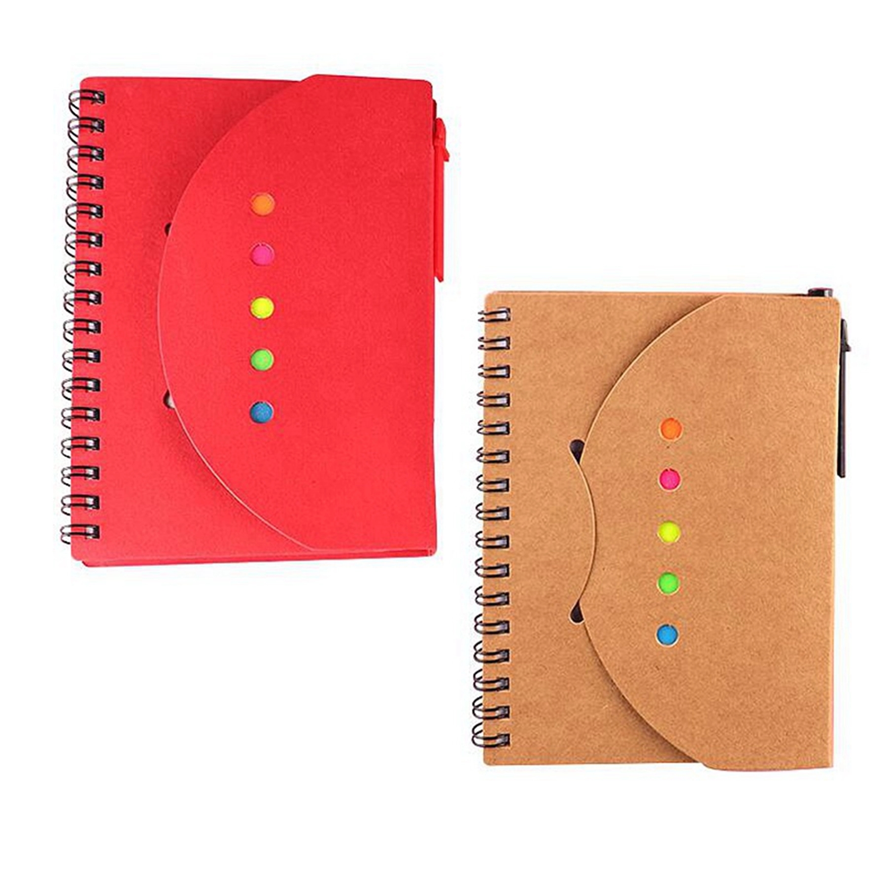 Kraft Paper Cover Notebook with Pen Sticker 3