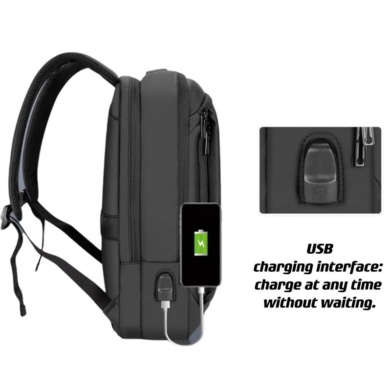 Customizable Laptop Backpack With USB Charge Interface 7