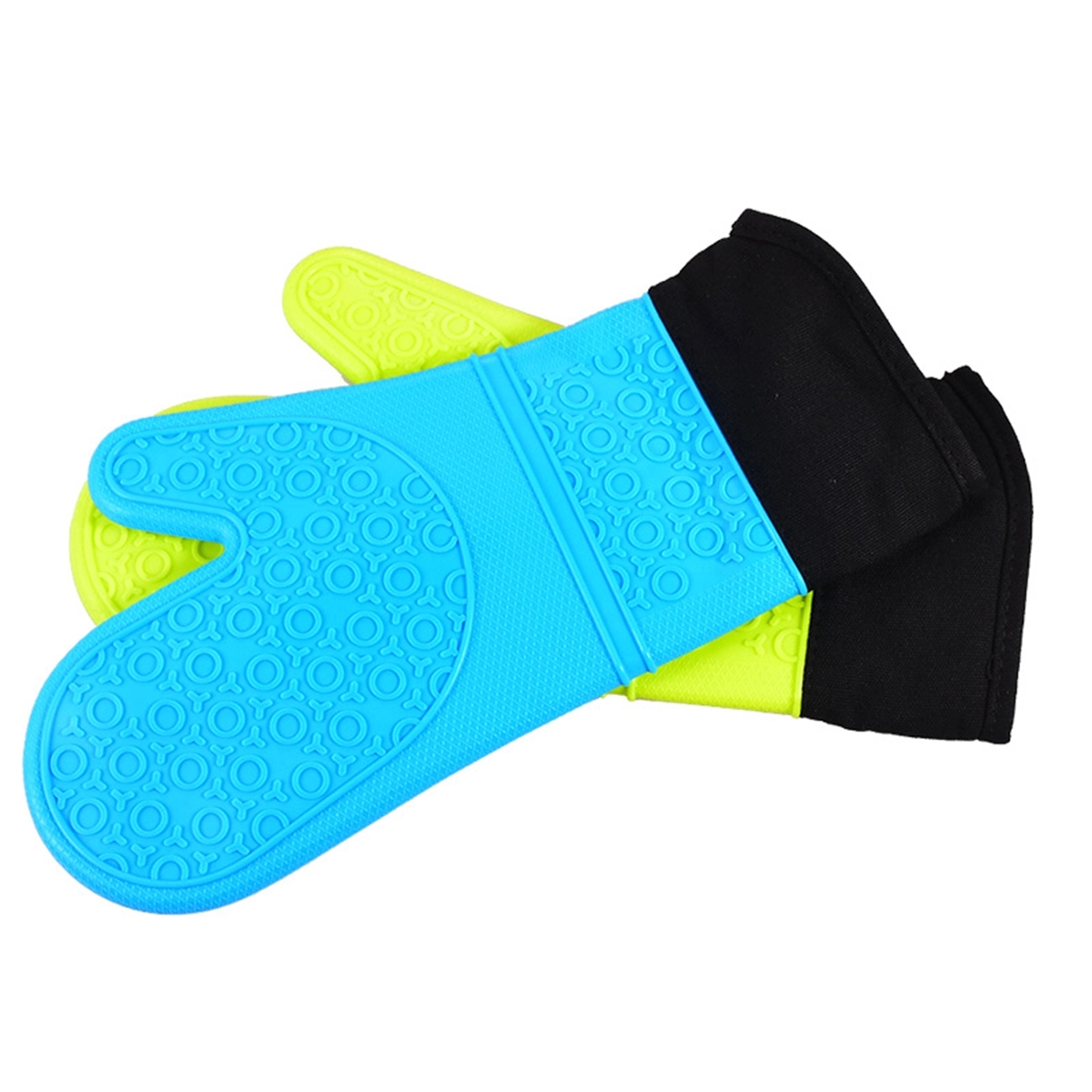 Extra Long Professional Heat Resistant Oven Mitts 2