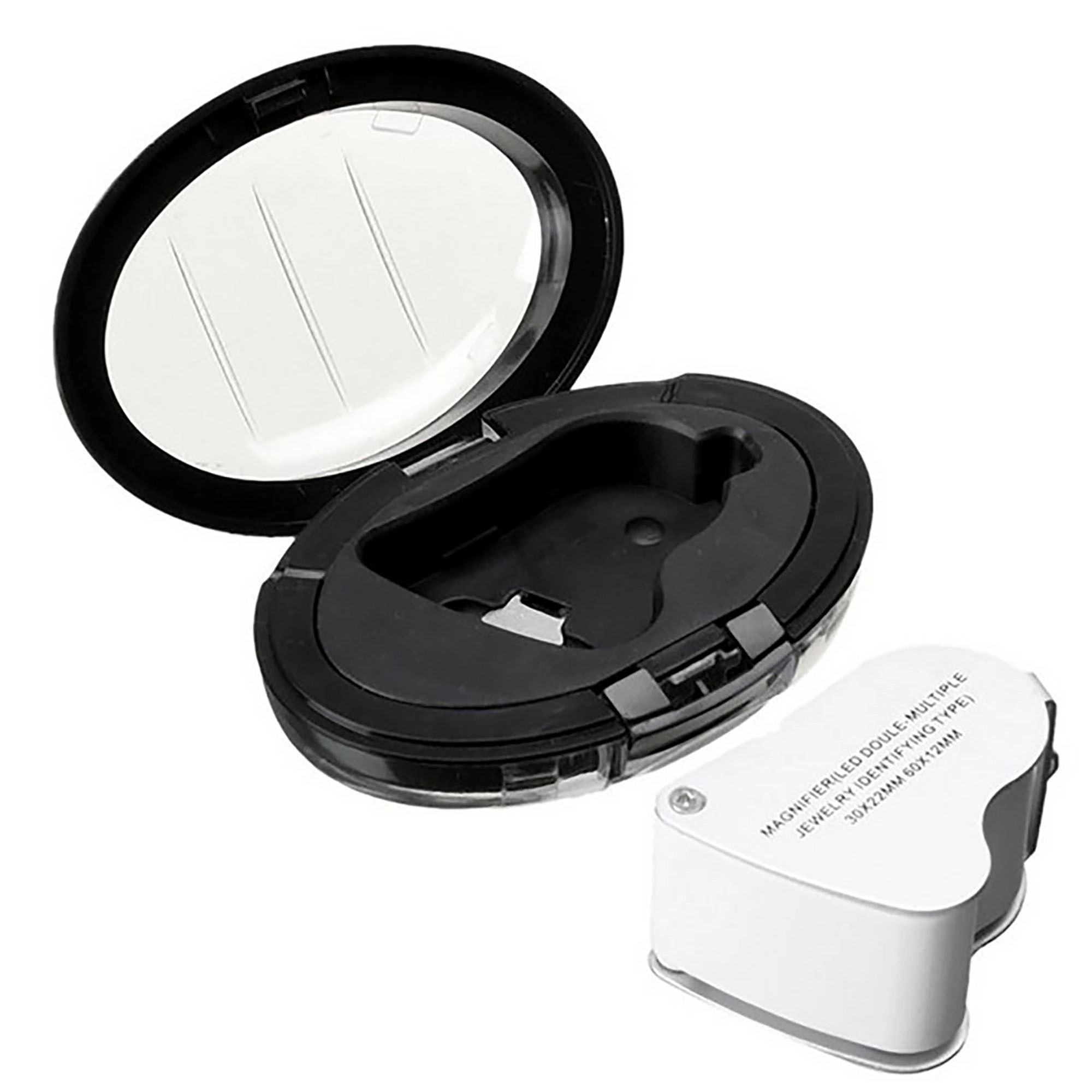 MOQ 10pcs Pocket Folding Magnifying Glass Eye Loupe 6