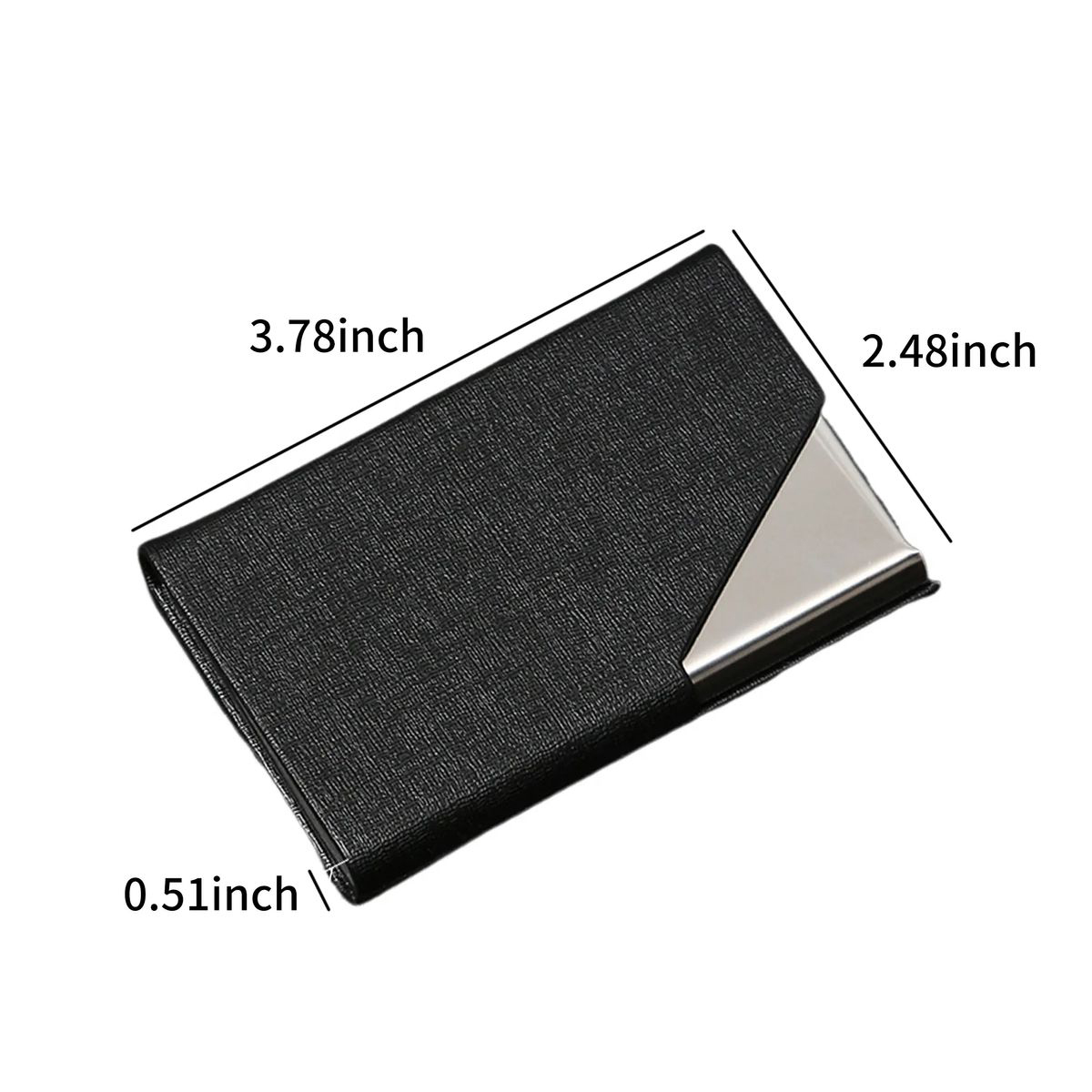 Durable PU Card Holder with Magnetic Lid 2