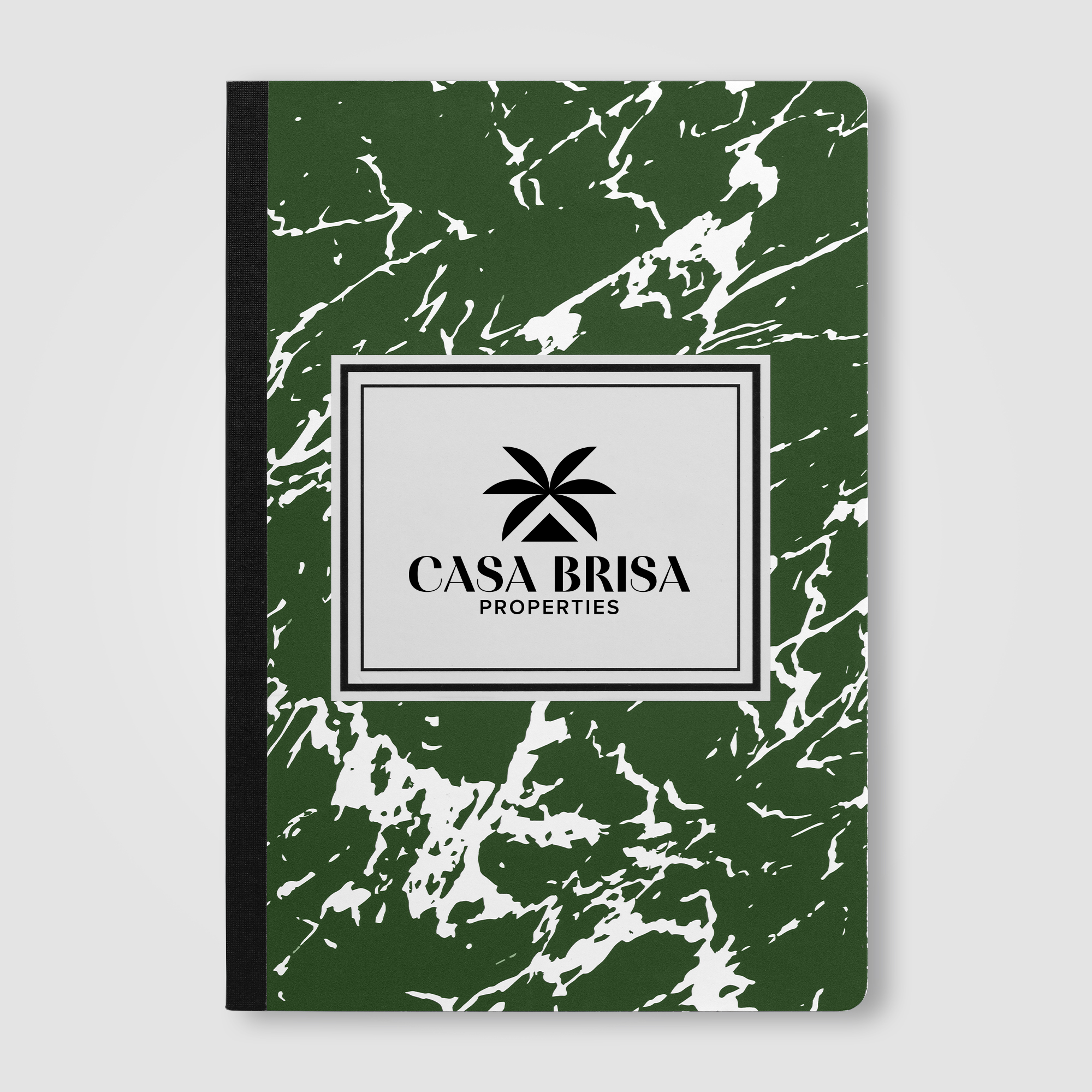 Slate FSC Paper Marble Hardcover Composition Notebook – A5 10