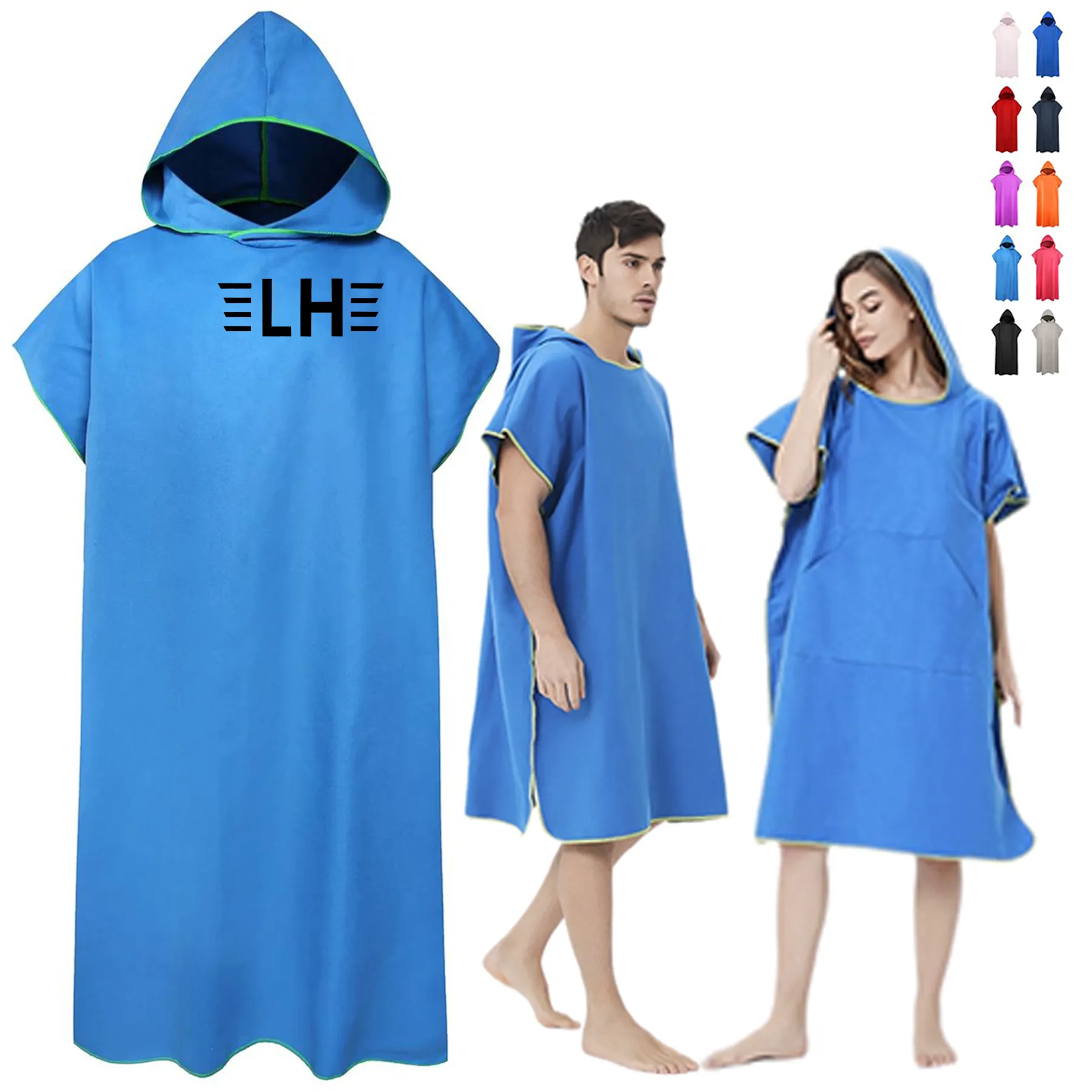 Microfiber Hooded Beach Robe 1