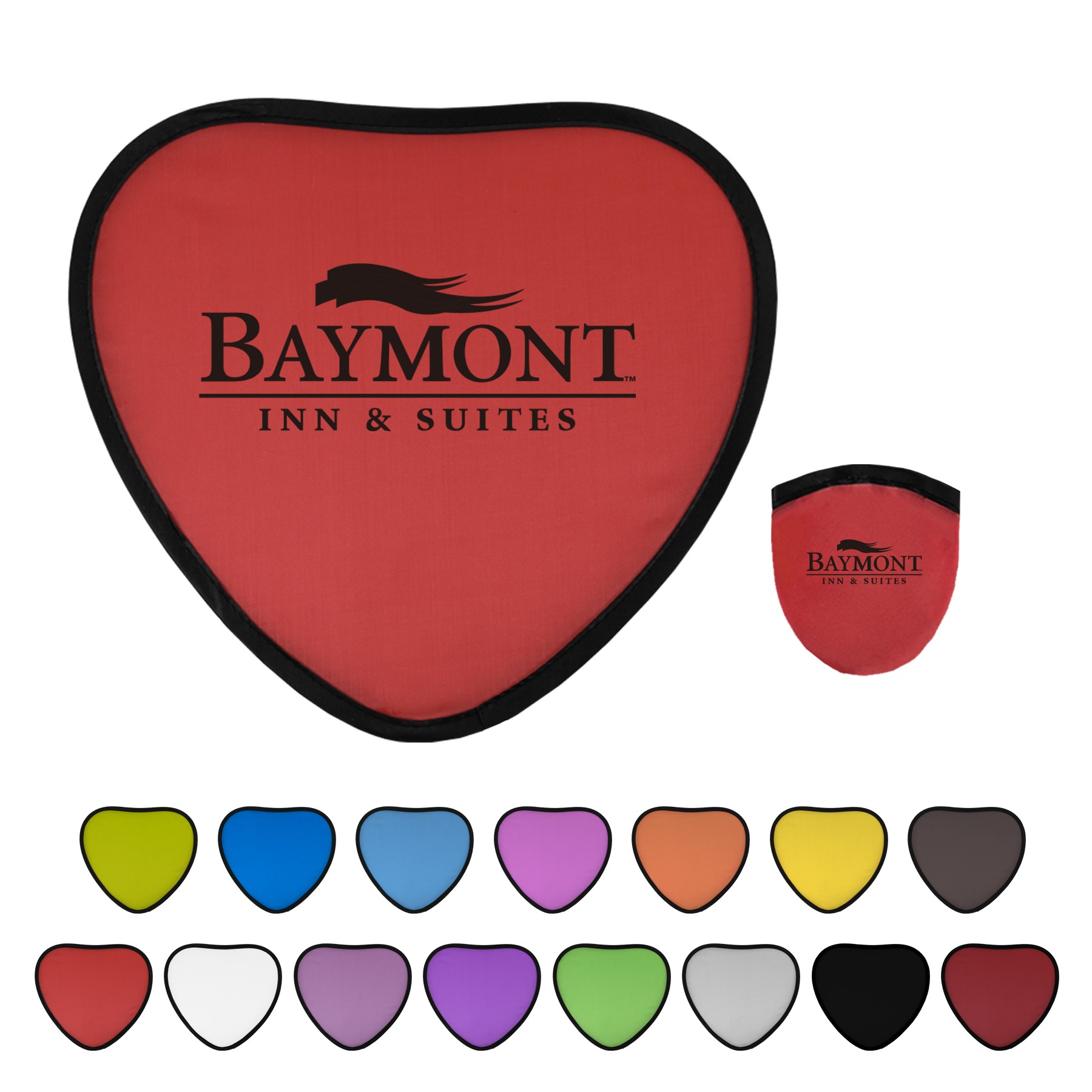 Heart Shape Folding Flying Disc with Case 2