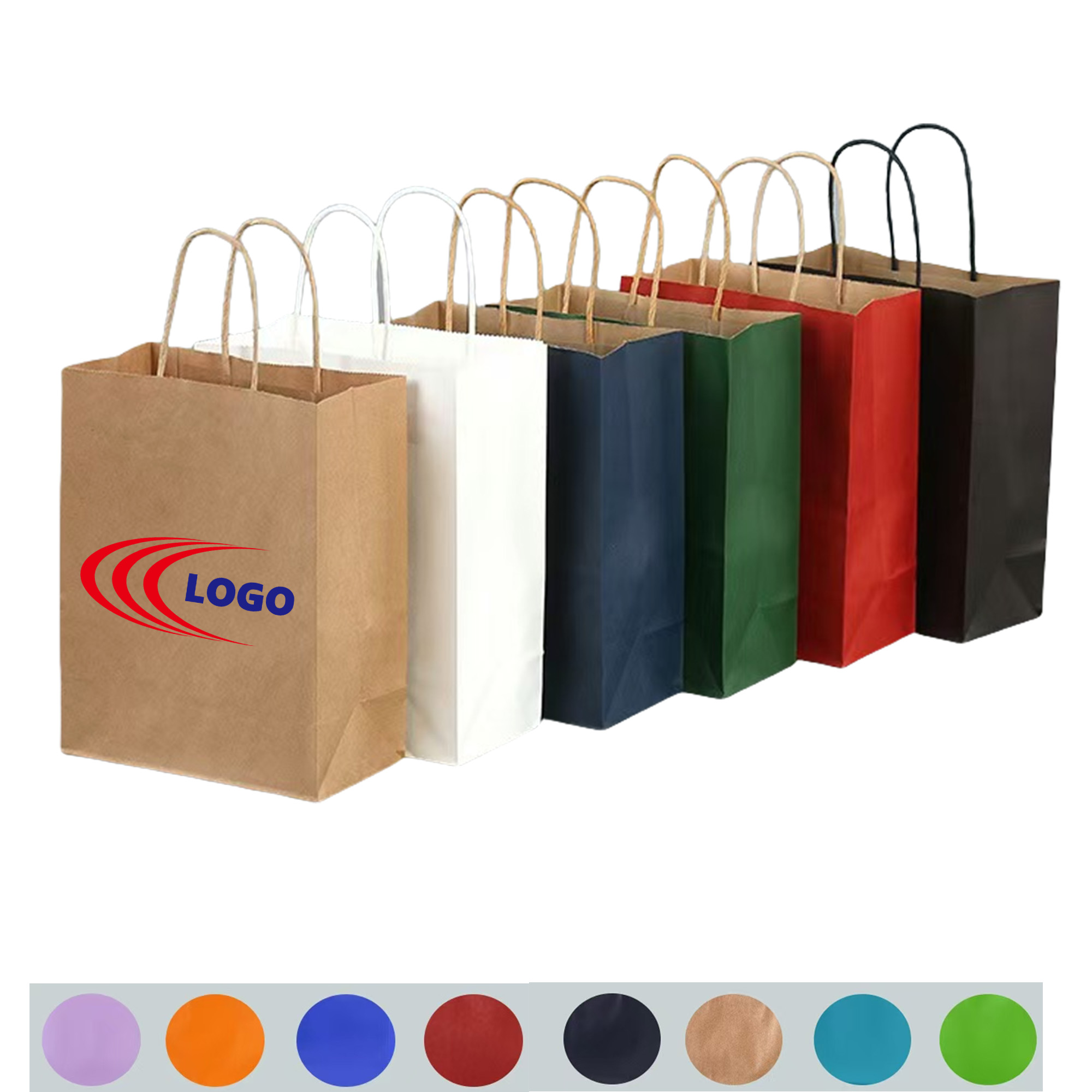 Coloured Kraft Paper Tote Bag 1